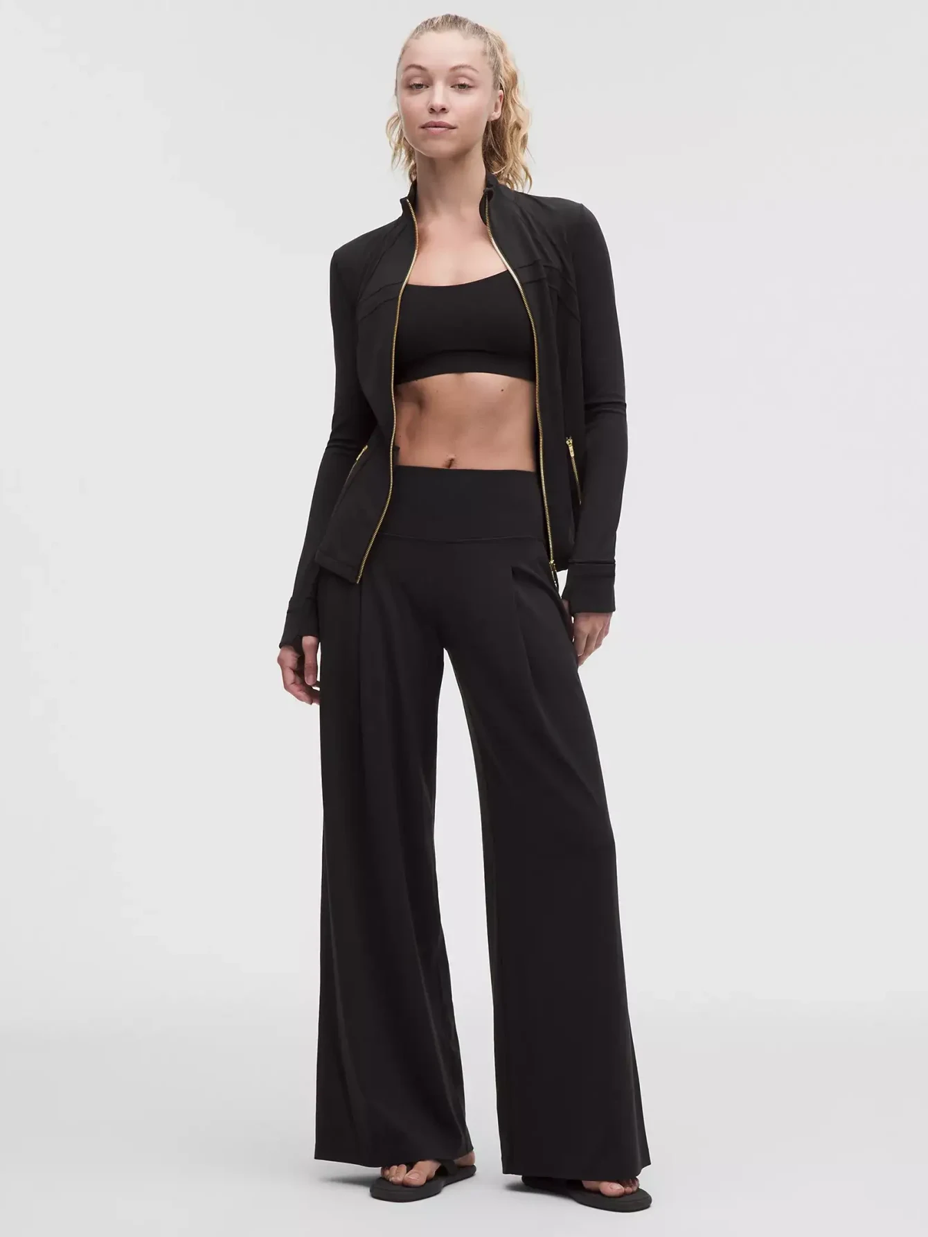 Lululemon Black Gold-Zip Athletic Jacket | US Warehouse - Lulualo