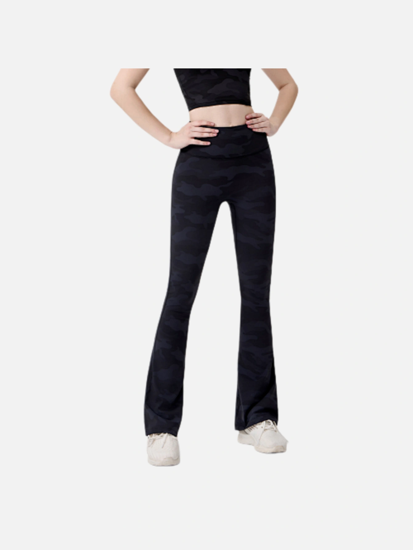 Women's High-Waist Split Flare Yoga Pants - Lulualo
