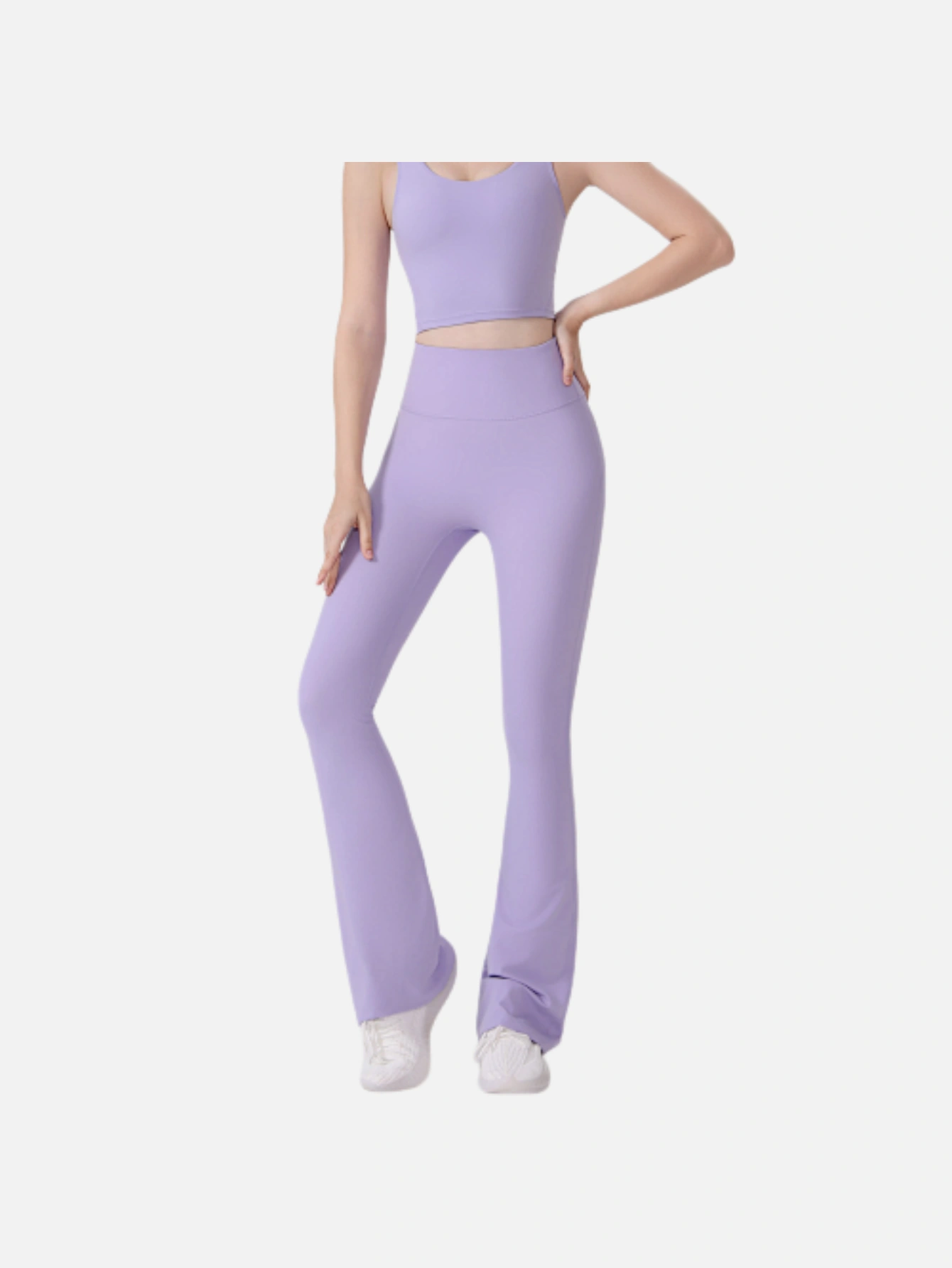 Women's High-Waist Split Flare Yoga Pants - Lulualo