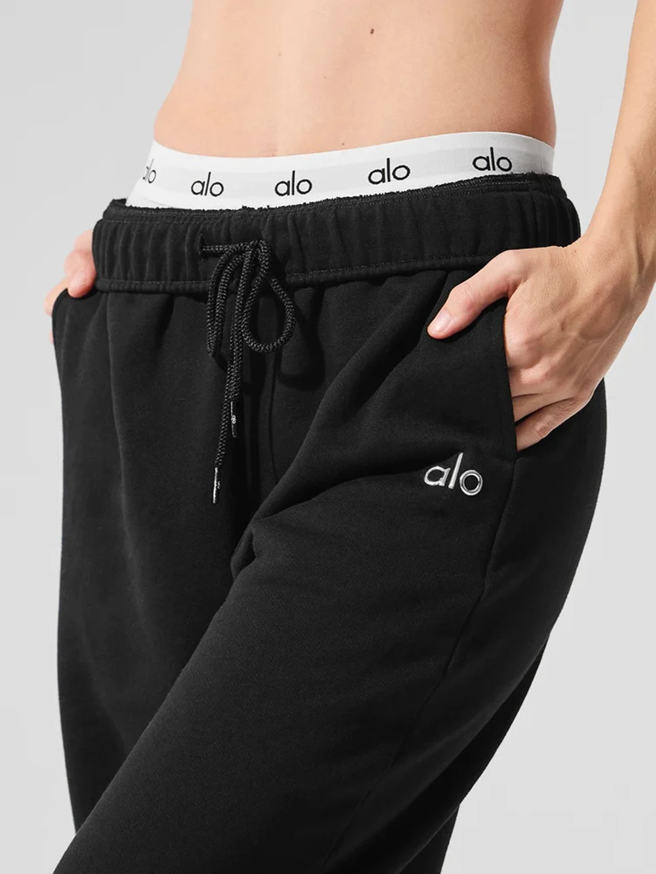 Lululemon Black Drawstring Wide-Leg Athletic Pants | US Warehouse - Lulualo