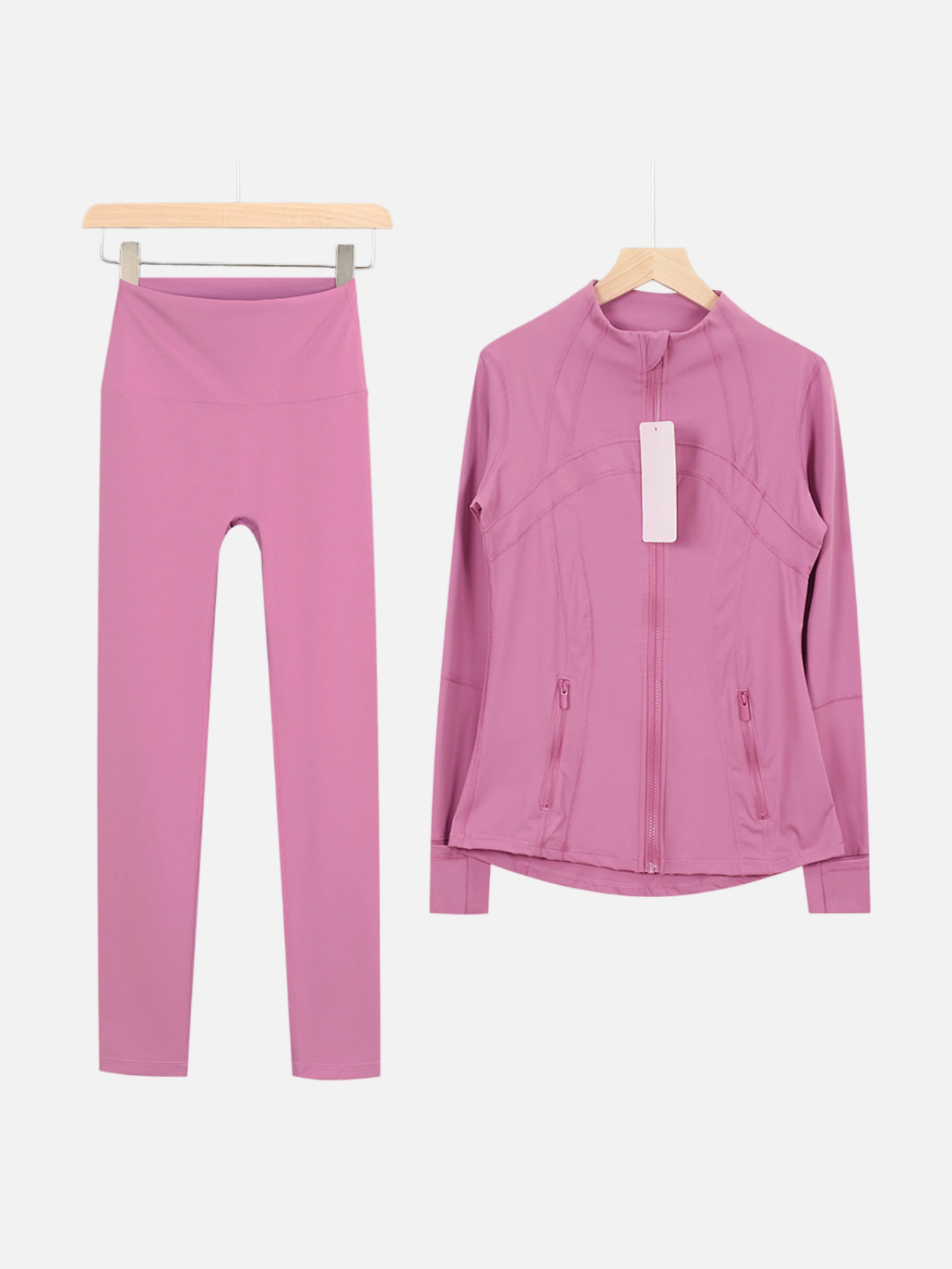 lululemon Zip-Up Jacket & High-Waist Slim Pants 2-Piece Set - Lulualo