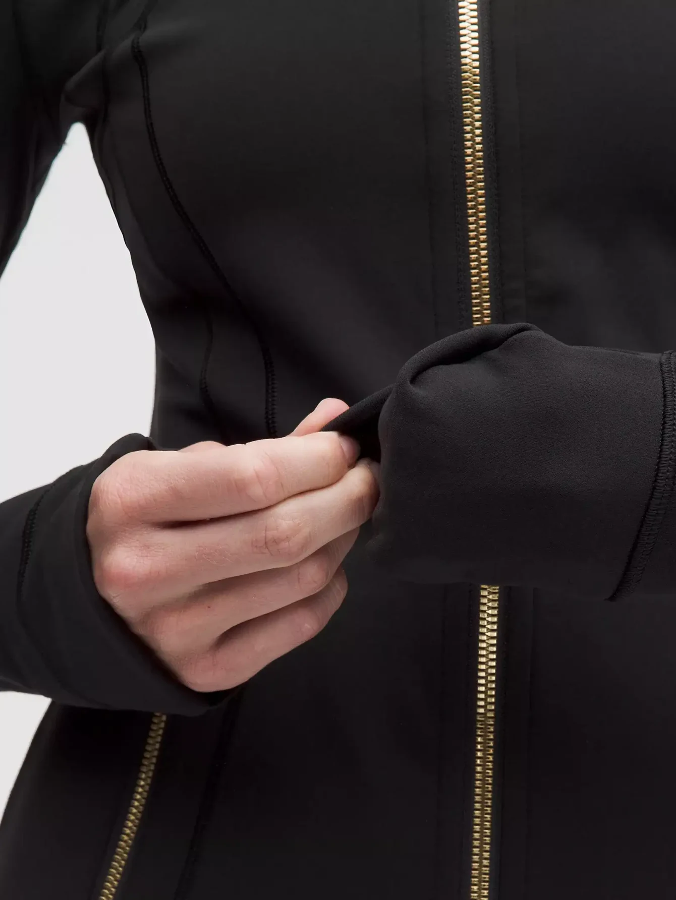 Lululemon Black Gold-Zip Athletic Jacket | US Warehouse - Lulualo
