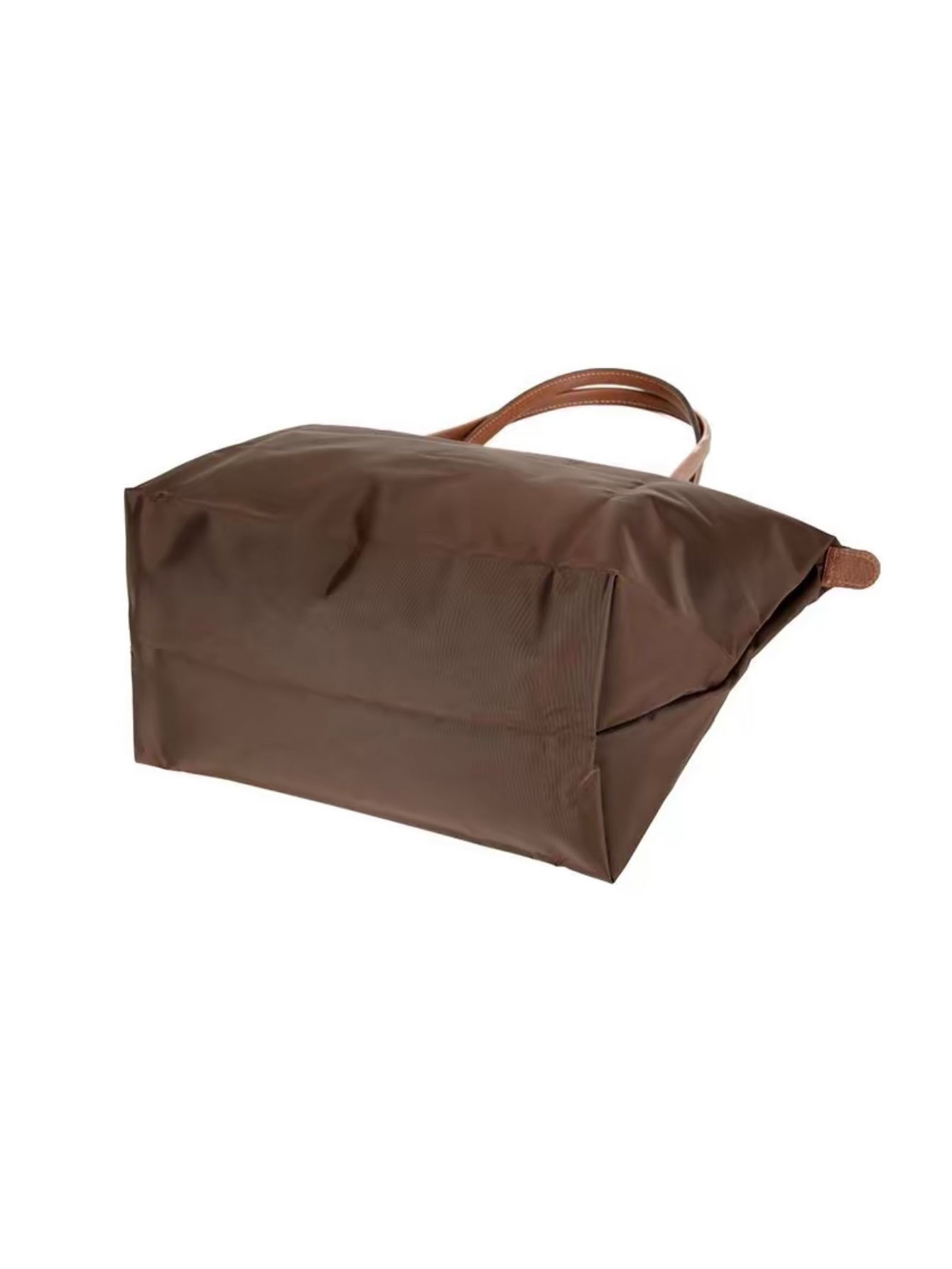 [Fast Ship From US Warehouse]Classic Leather Trim Nylon Tote Handbag - Lulualo