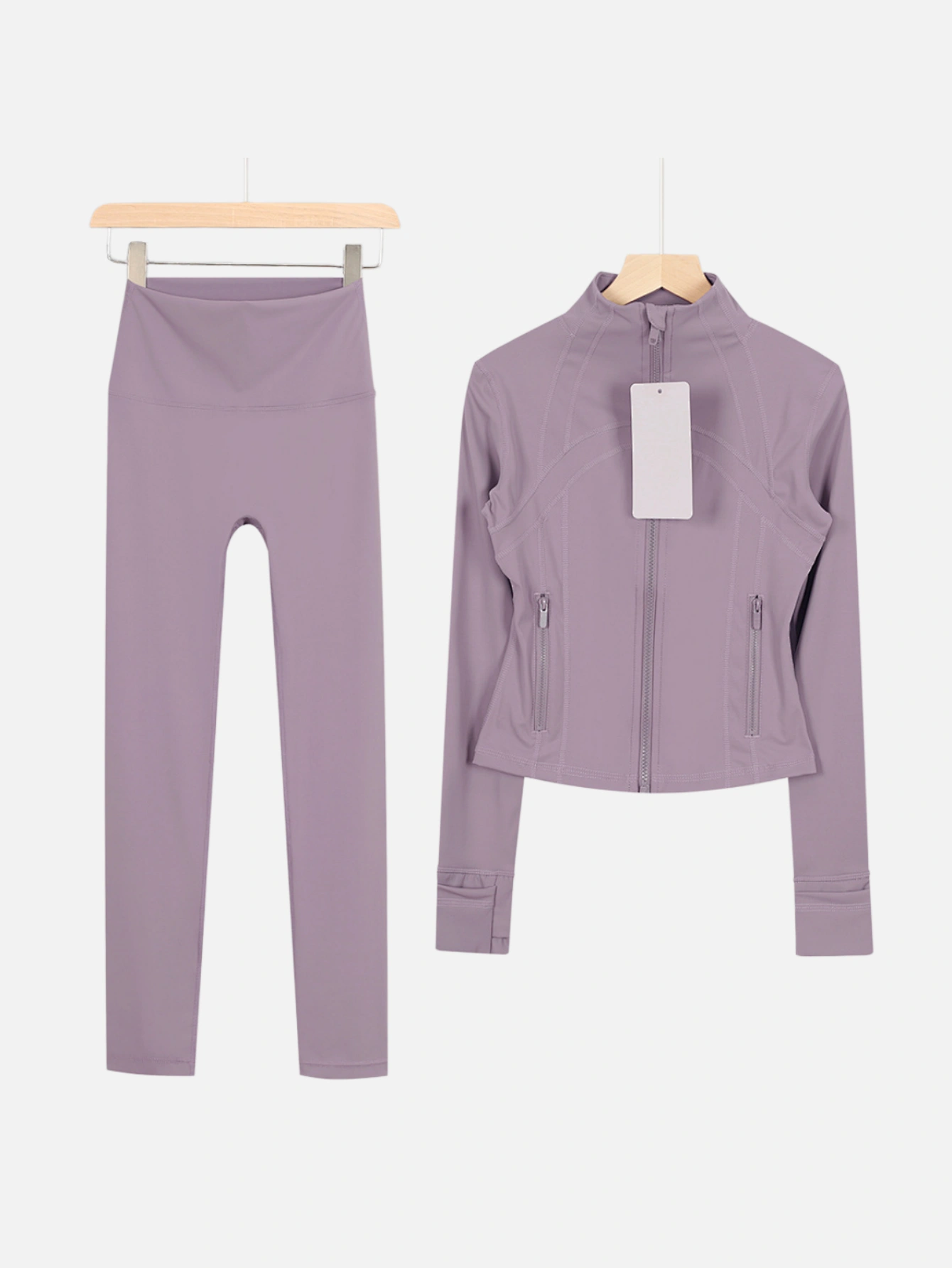 lululemon Cropped Zip-Up Jacket & High-Waist Slim Pants 2-Piece Set - Lulualo