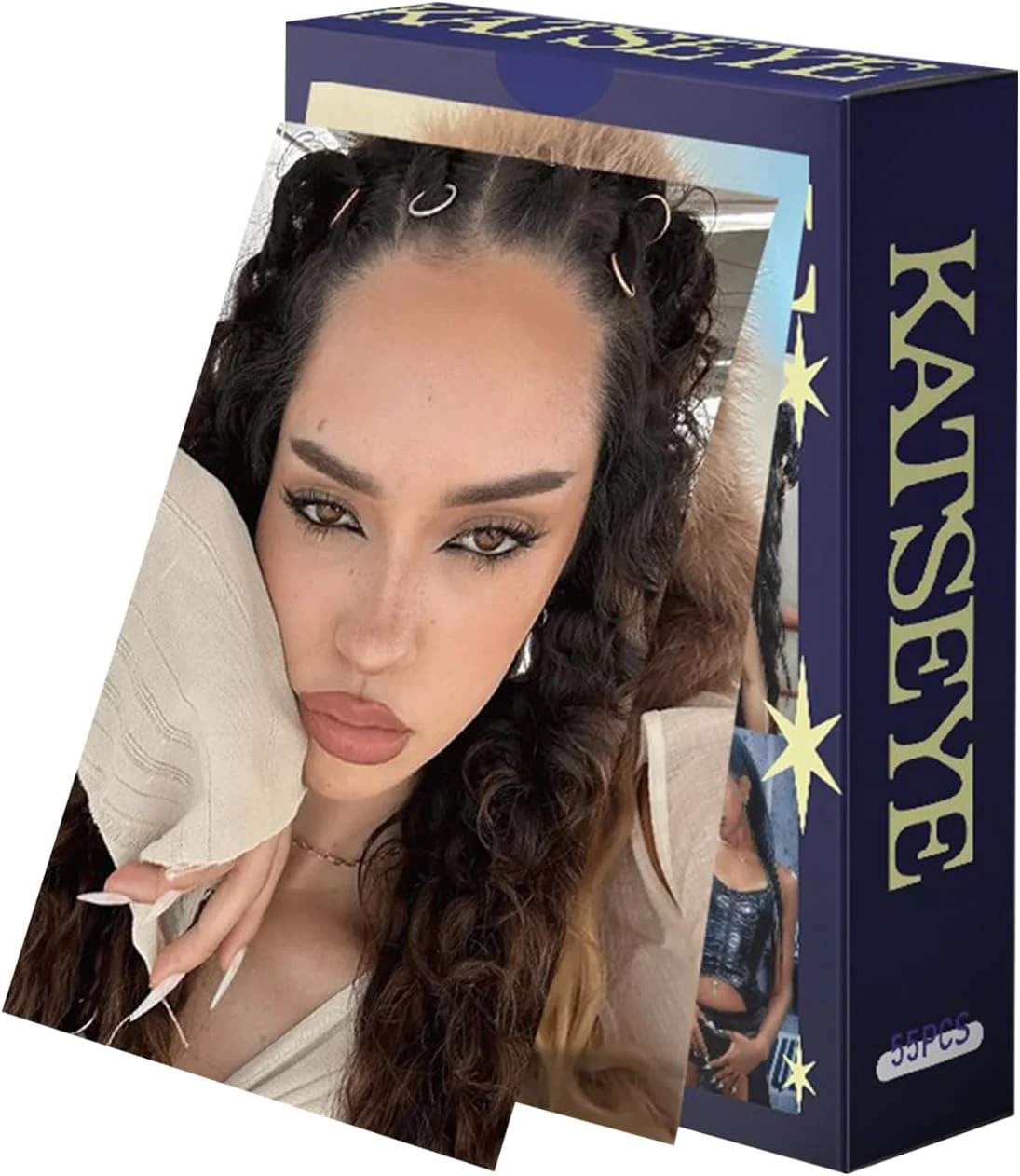 Katseye Photo Cards Set For Idol Fans 50 Pcs Laser Mini Lomo Photocards Novel Album - KATSEYE MERCH​