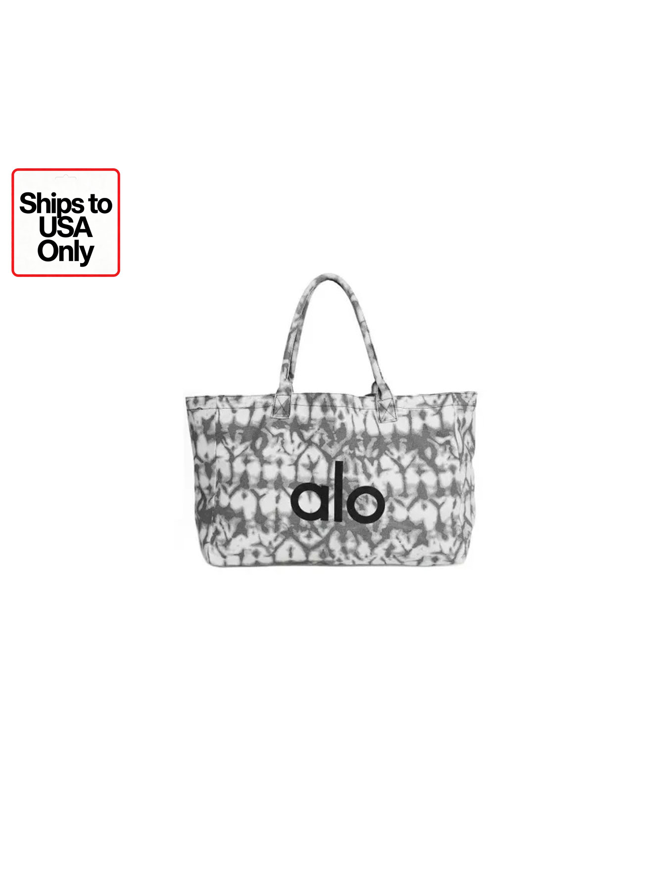 [Fast Ship From US Warehouse]Contrast color print tote bag shopping bag handbag large size women - Lulualo