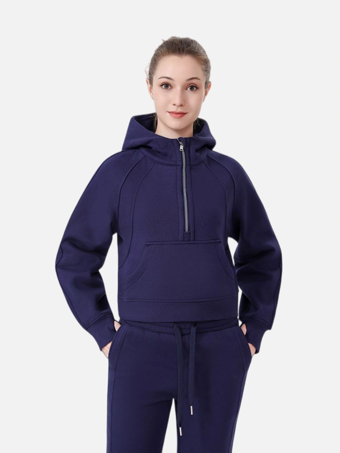lululemon Cropped Half-Zip Hoodie - Lulualo