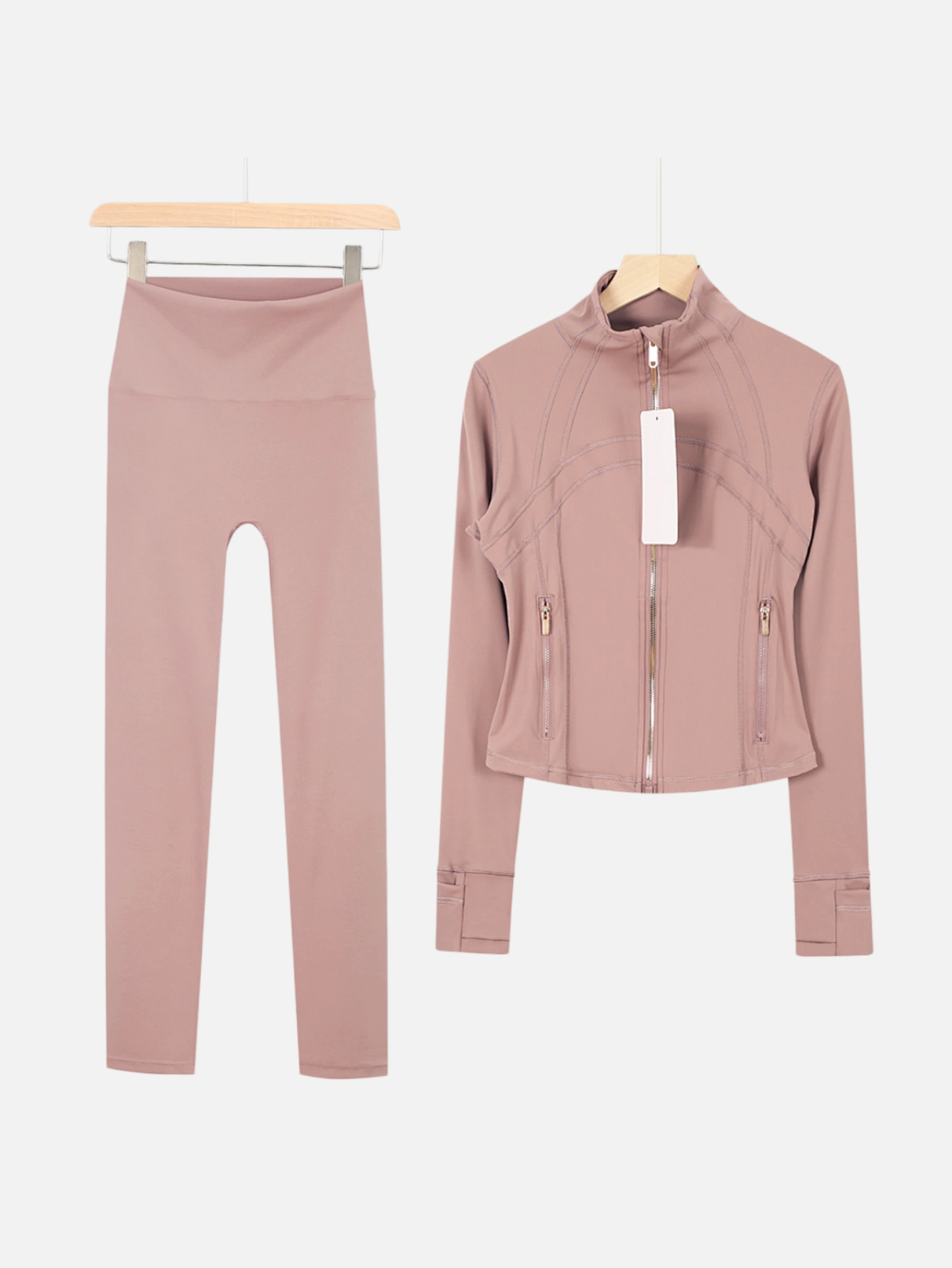lululemon Cropped Zip-Up Jacket & High-Waist Slim Pants 2-Piece Set - Lulualo