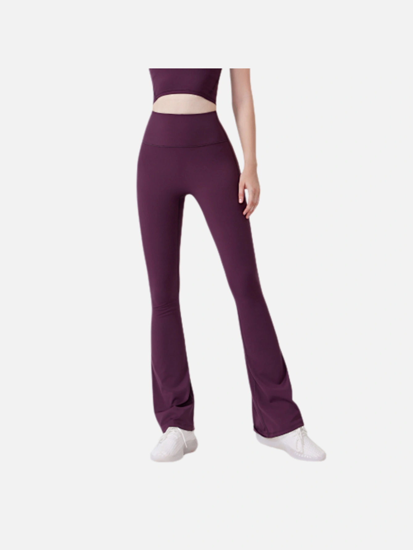 Women's High-Waist Split Flare Yoga Pants - Lulualo
