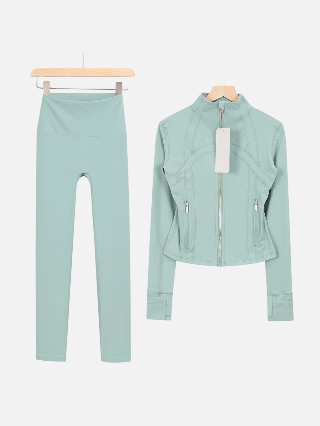 lululemon Cropped Zip-Up Jacket & High-Waist Slim Pants 2-Piece Set - Lulualo