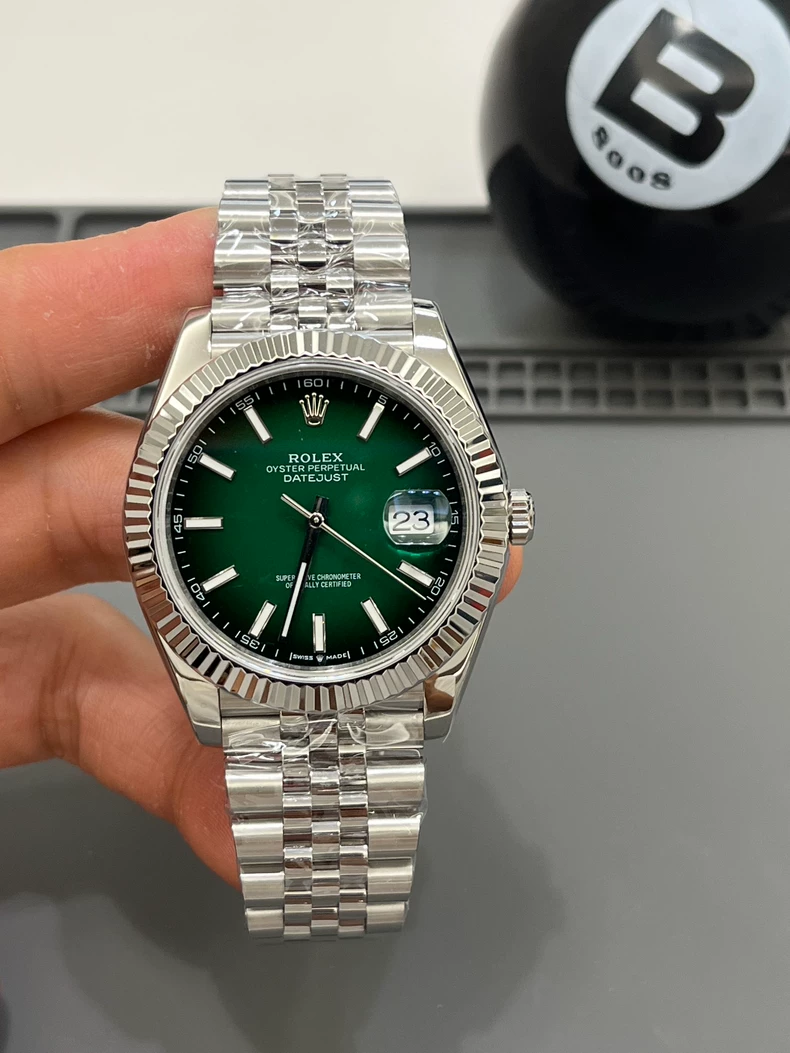 【Super Clone】 RLX Datejust 41mm Smoky Green Dial Jubilee Bracelet Watch – 126334-0034