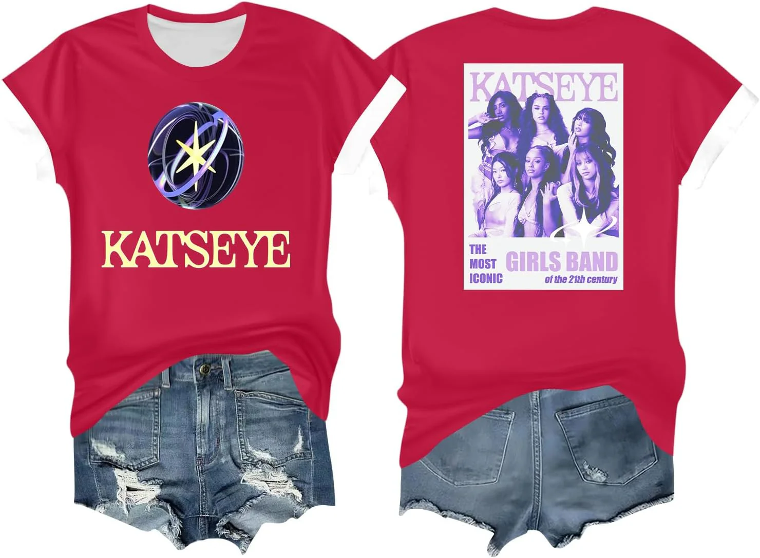 KATSEYE Tour Graphic T-Shirt – Concert Style Fan Tee - KATSEYE MERCH​