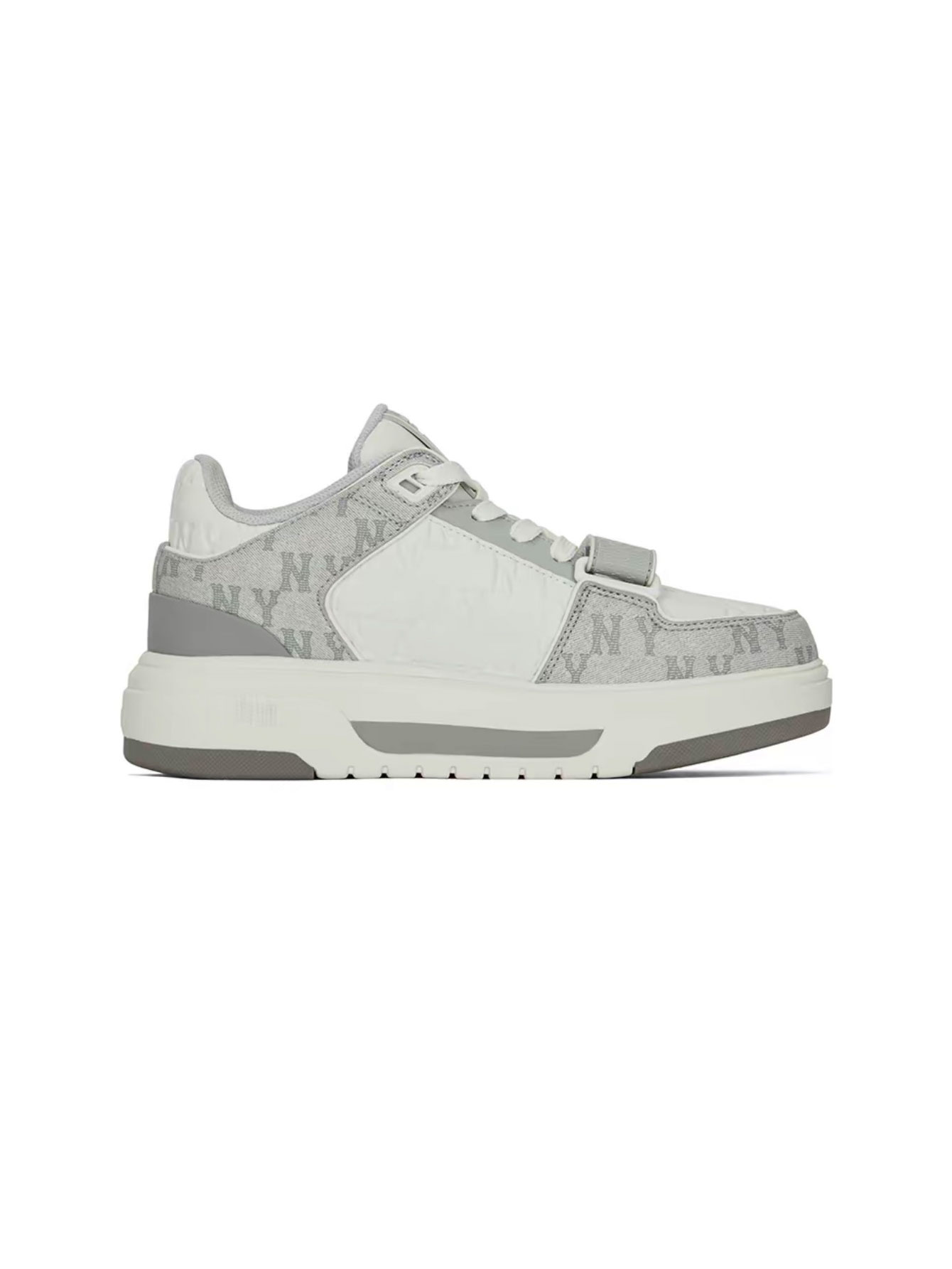 Chunky Liner Mid Sneakers New York Yankees Monogram Casual Shoes Unisex Thick-Sole Platform Trainers Multi-Colors Available Retro Streetwear Style for Men Women - Lulualo