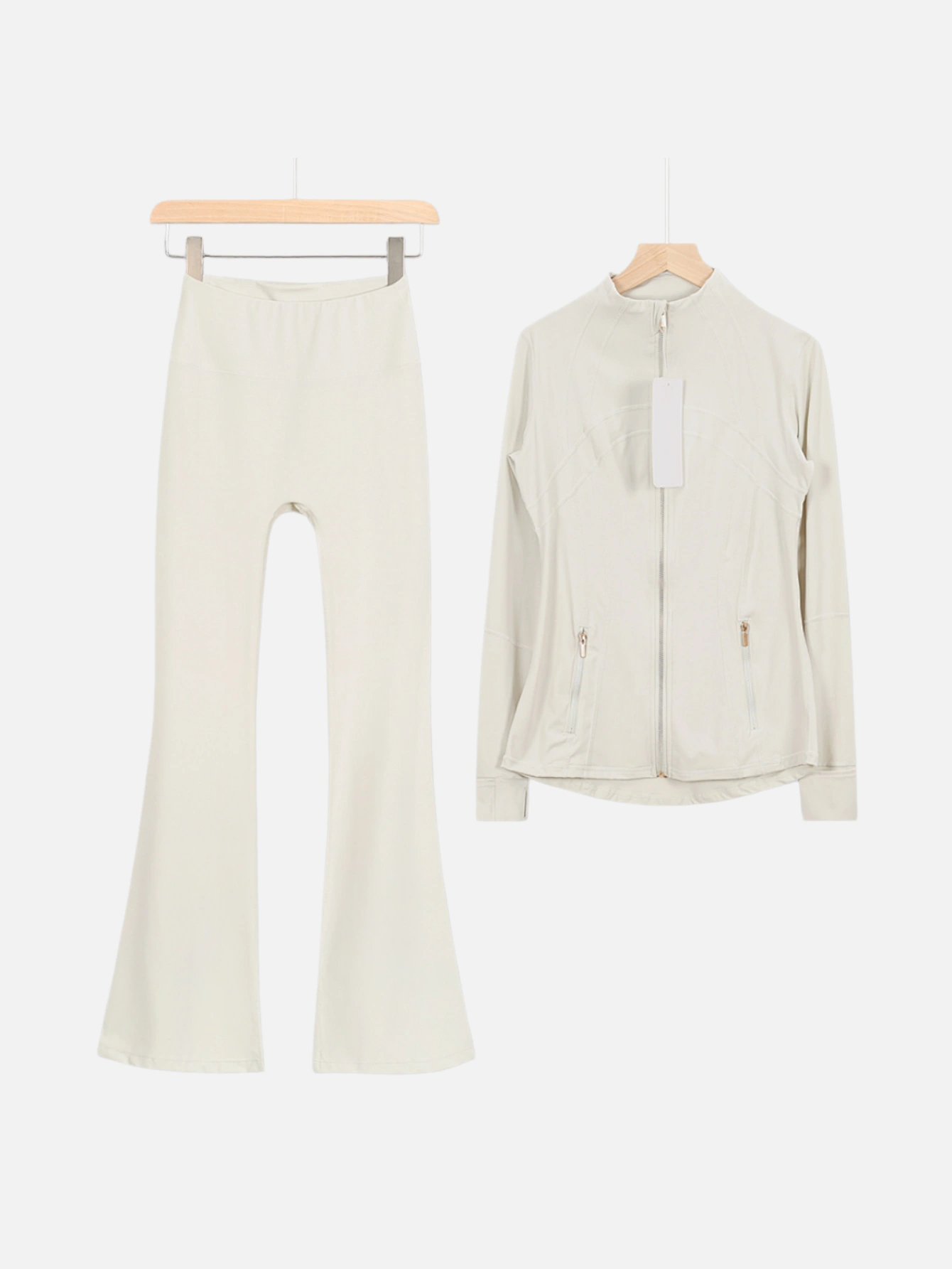 lululemon Zip-Up Jacket & Flared Leggings 2-Piece Set - Lulualo