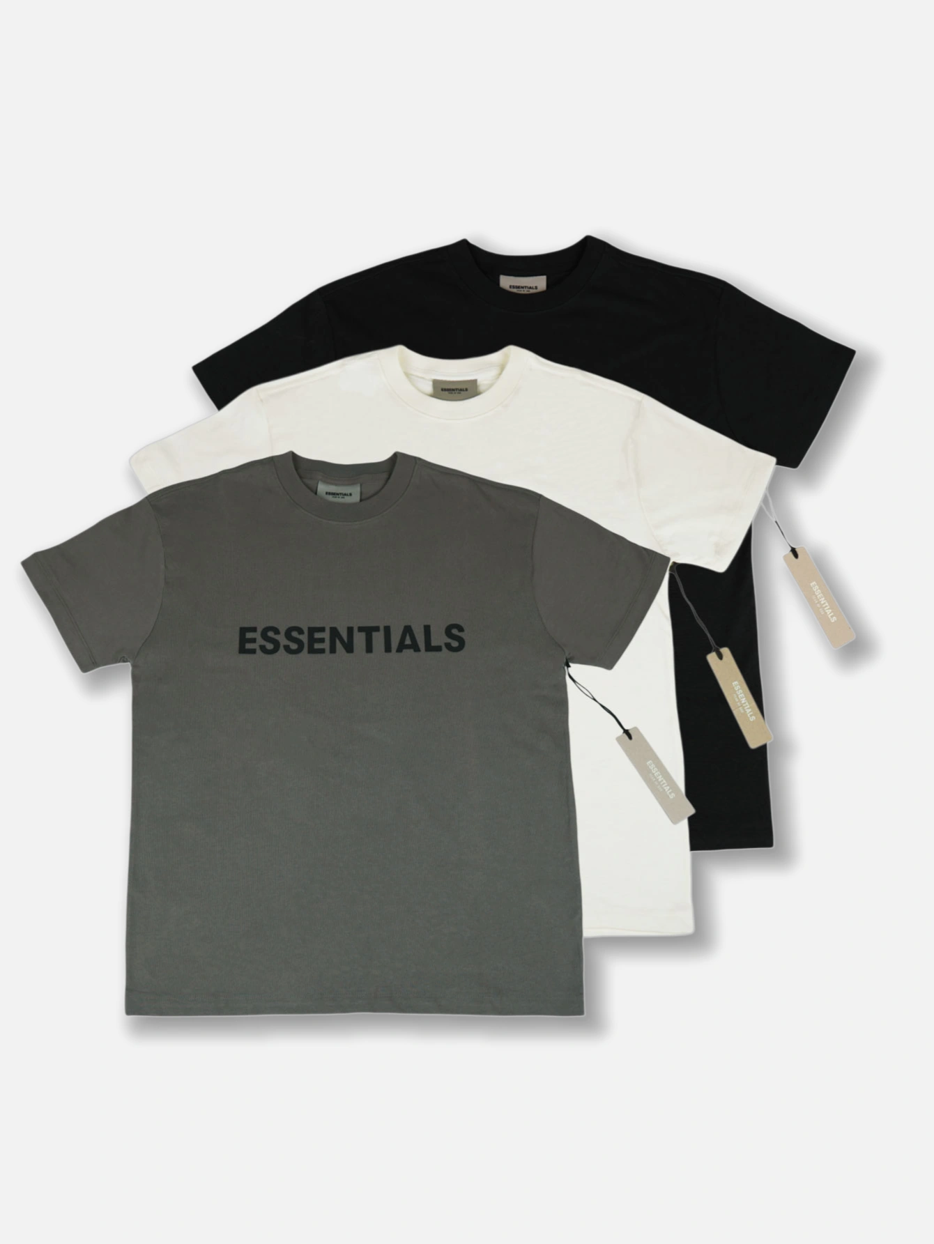 Men's Minimal Letter Print Short Sleeve Tee Loose Fit Basic Cotton Casual T-Shirt - Lulualo