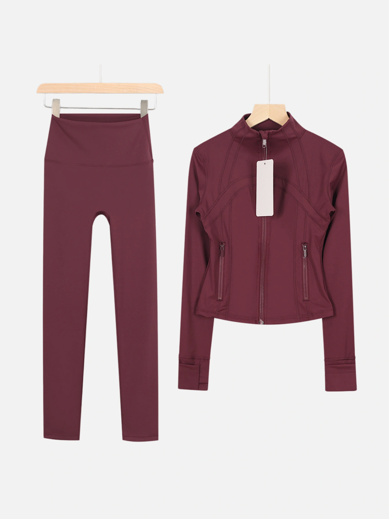 lululemon Cropped Zip-Up Jacket & High-Waist Slim Pants 2-Piece Set - Lulualo