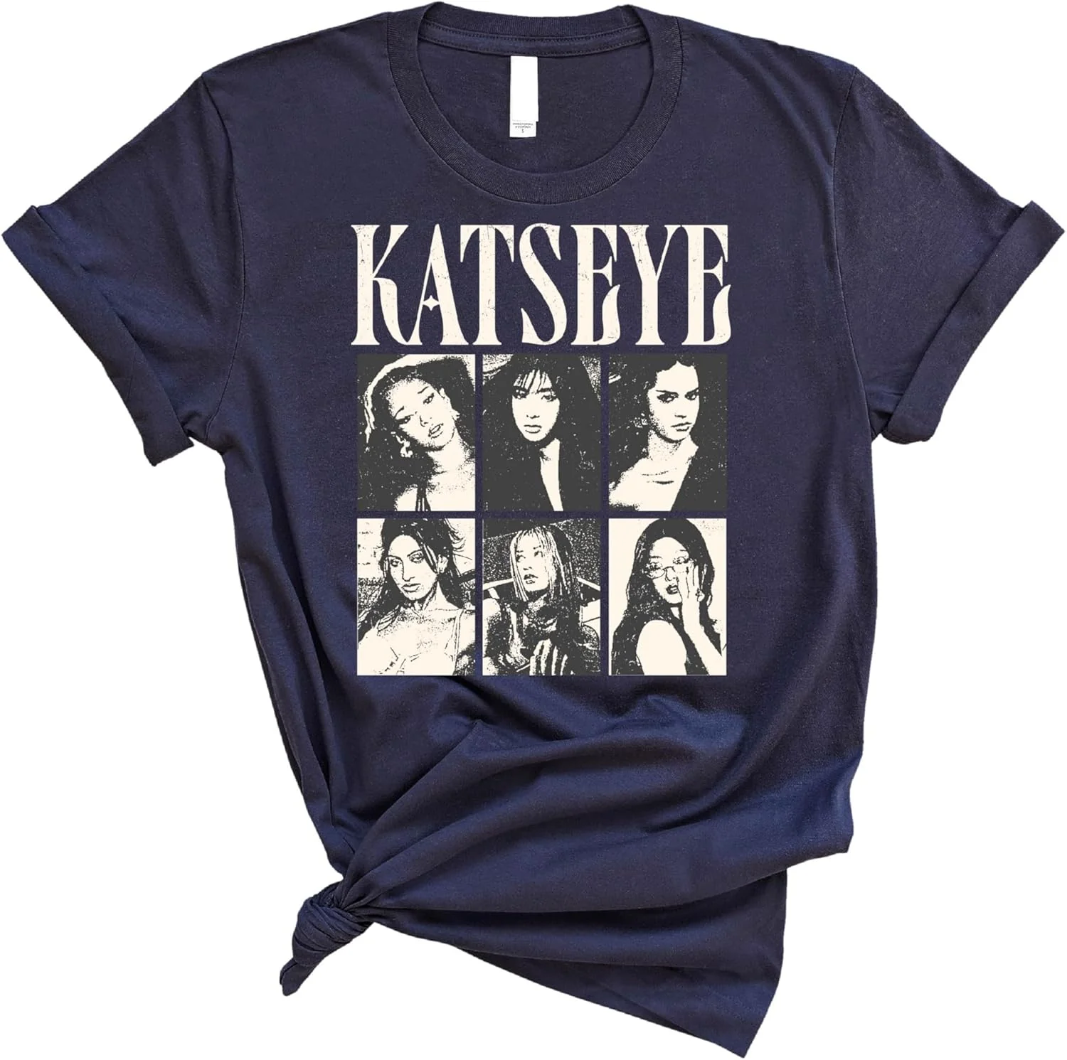 Vintage Style Photo Collage Tee Shirt - KATSEYE MERCH​