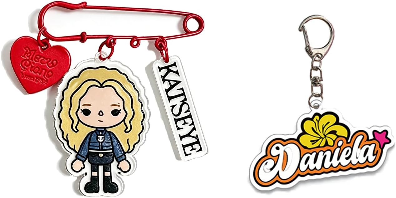 KATSEYE Character Keychain & Brooch Set - KATSEYE MERCH​