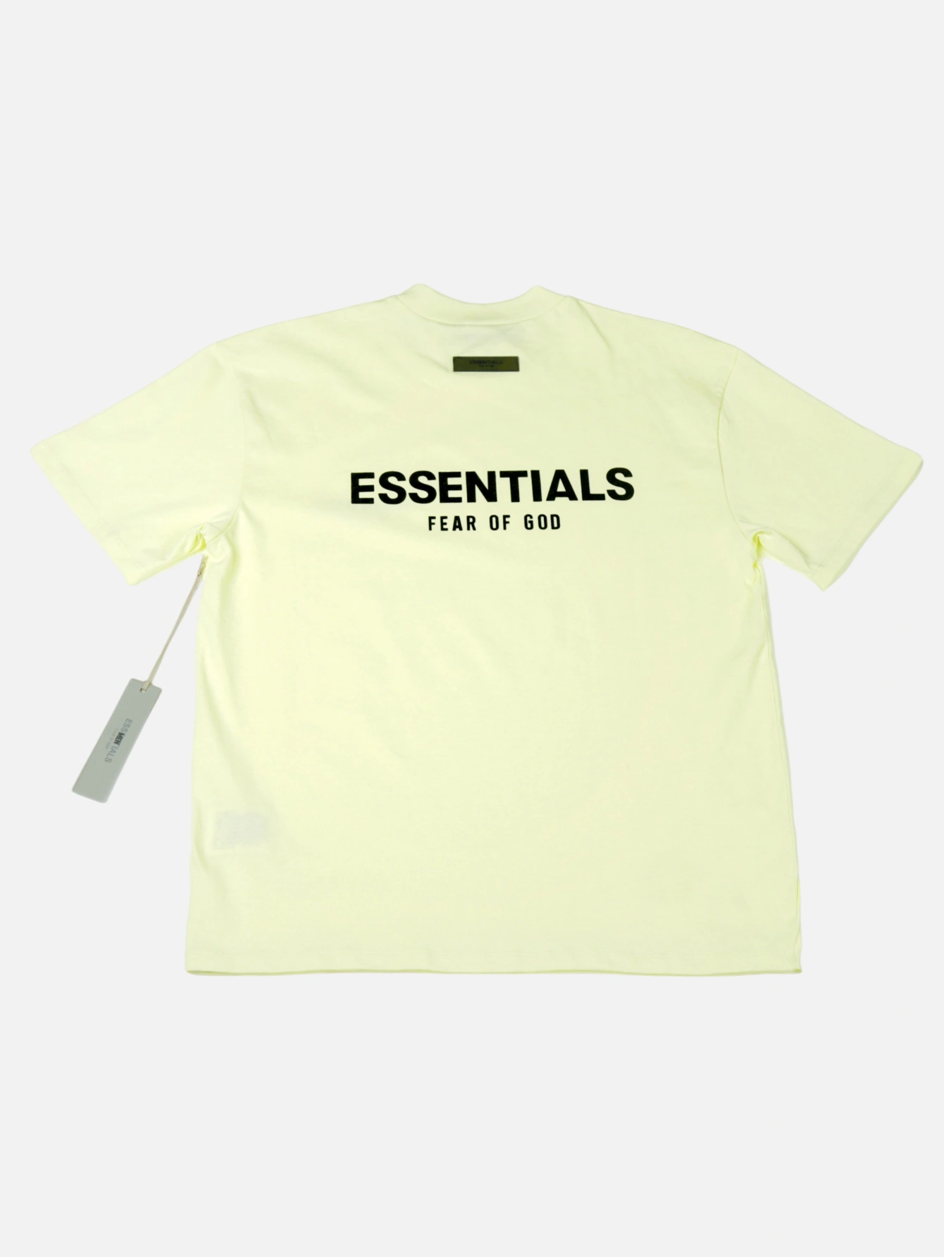 Essentials Wheat Double-Row Flocked T-Shirt | US Warehouse - Lulualo