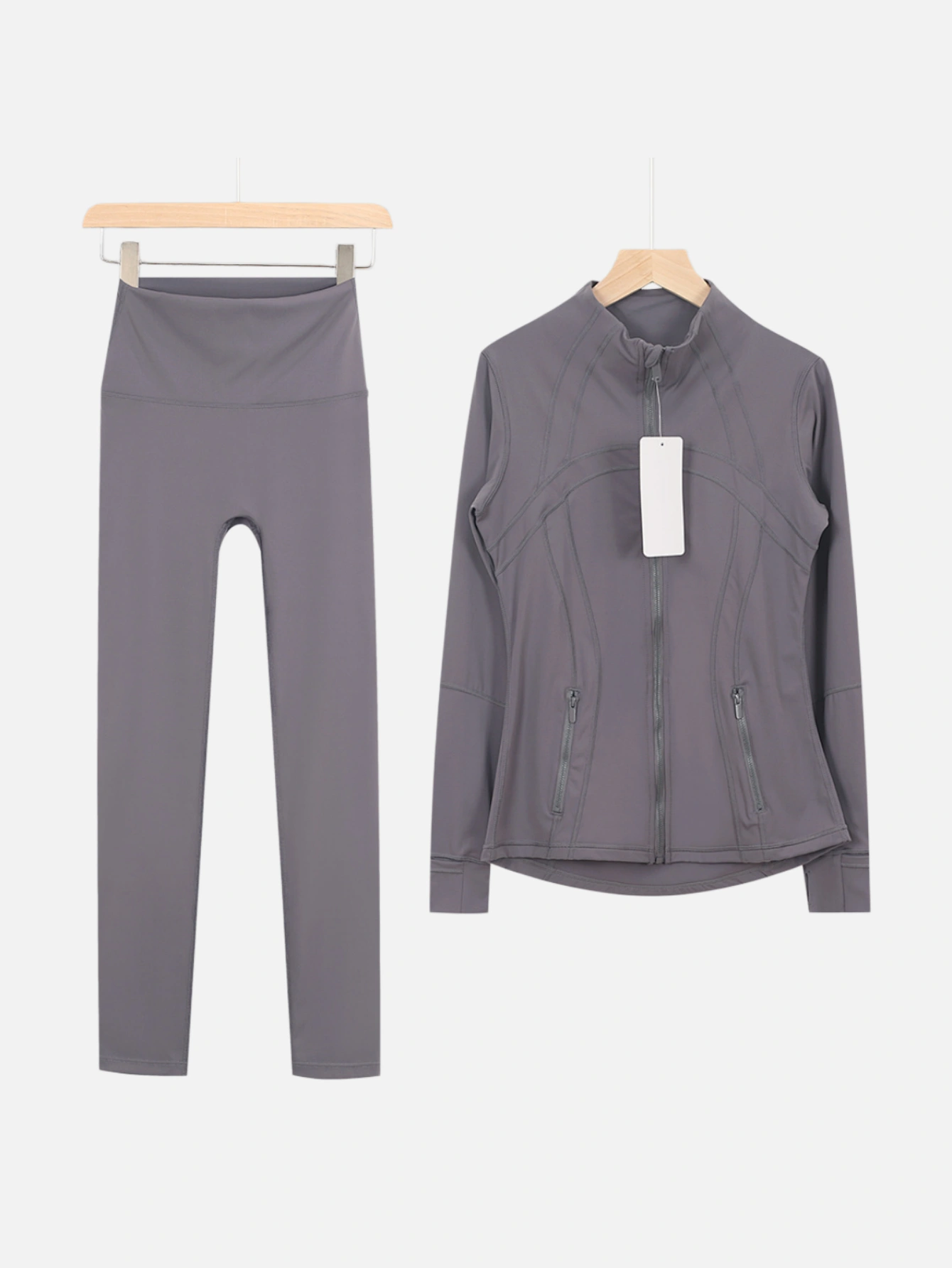 lululemon Zip-Up Jacket & High-Waist Slim Pants 2-Piece Set - Lulualo