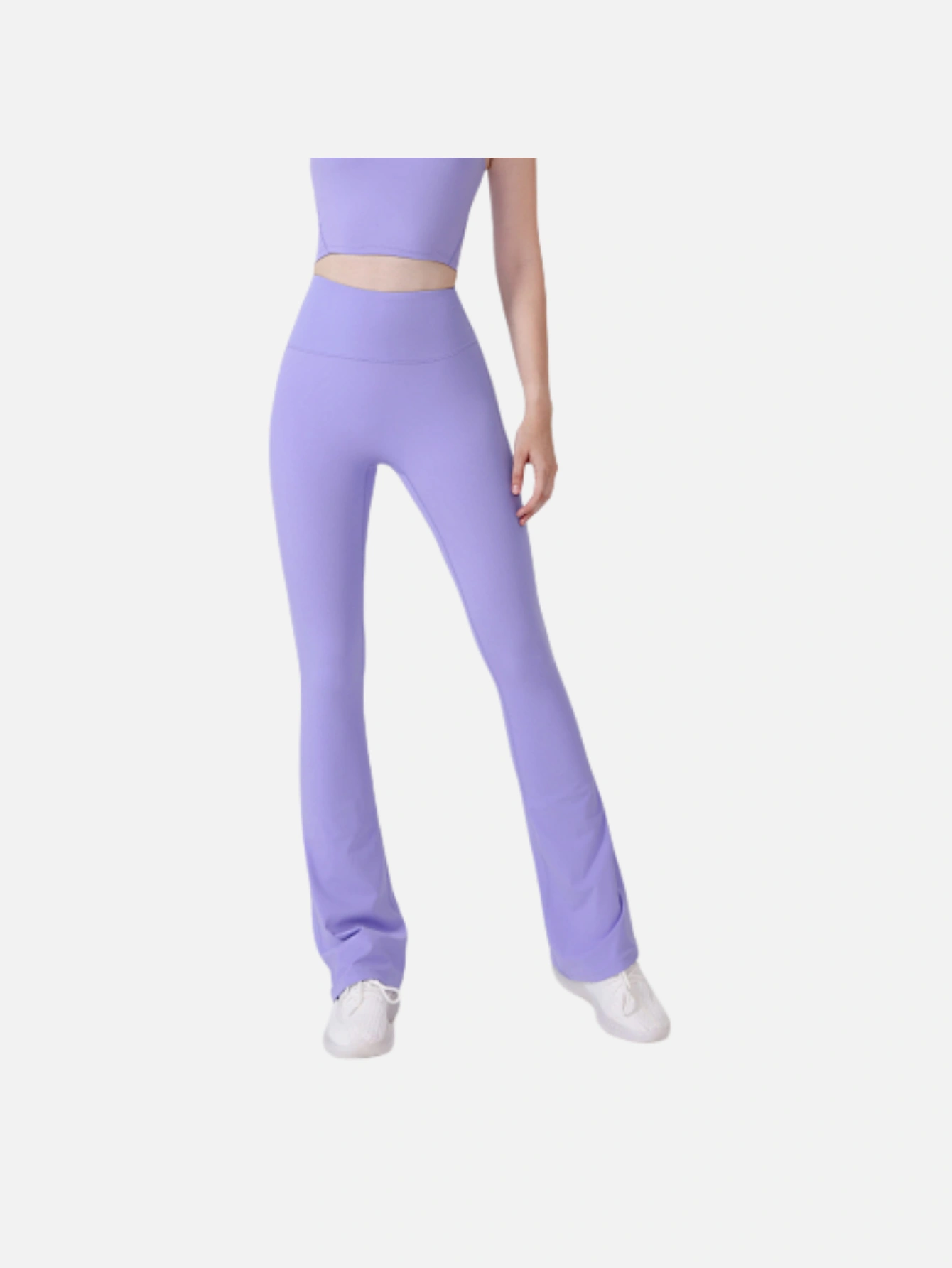 Women's High-Waist Split Flare Yoga Pants - Lulualo