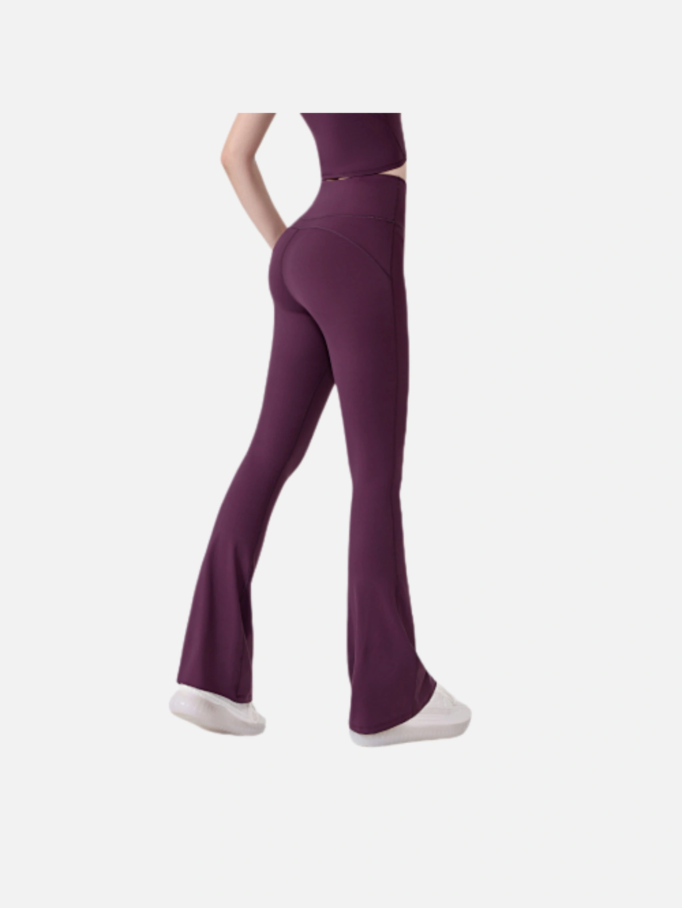Women's High-Waist Split Flare Yoga Pants - Lulualo