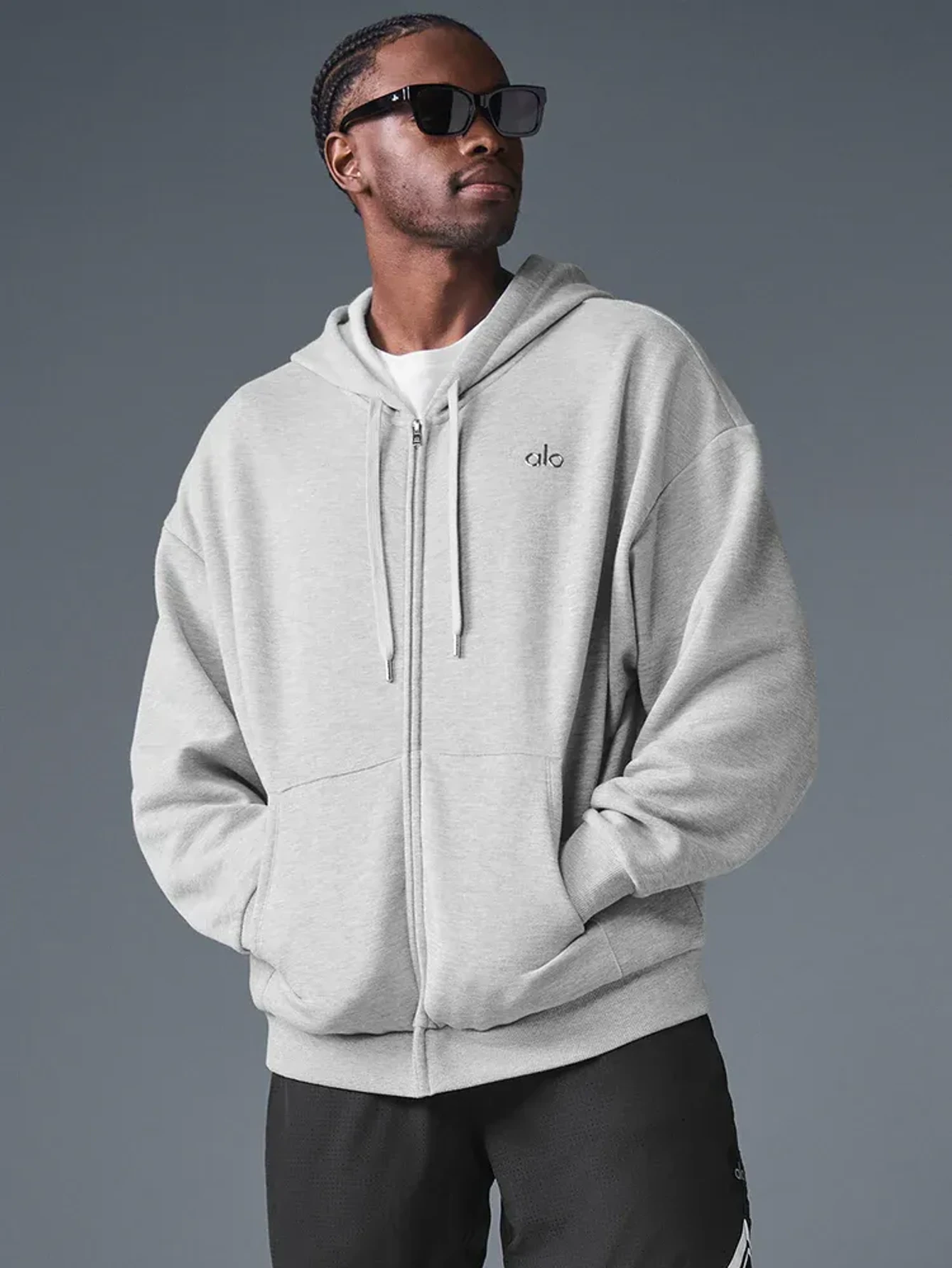 Lululemon Gray Full-Zip Hooded Jacket | US Warehouse - Lulualo