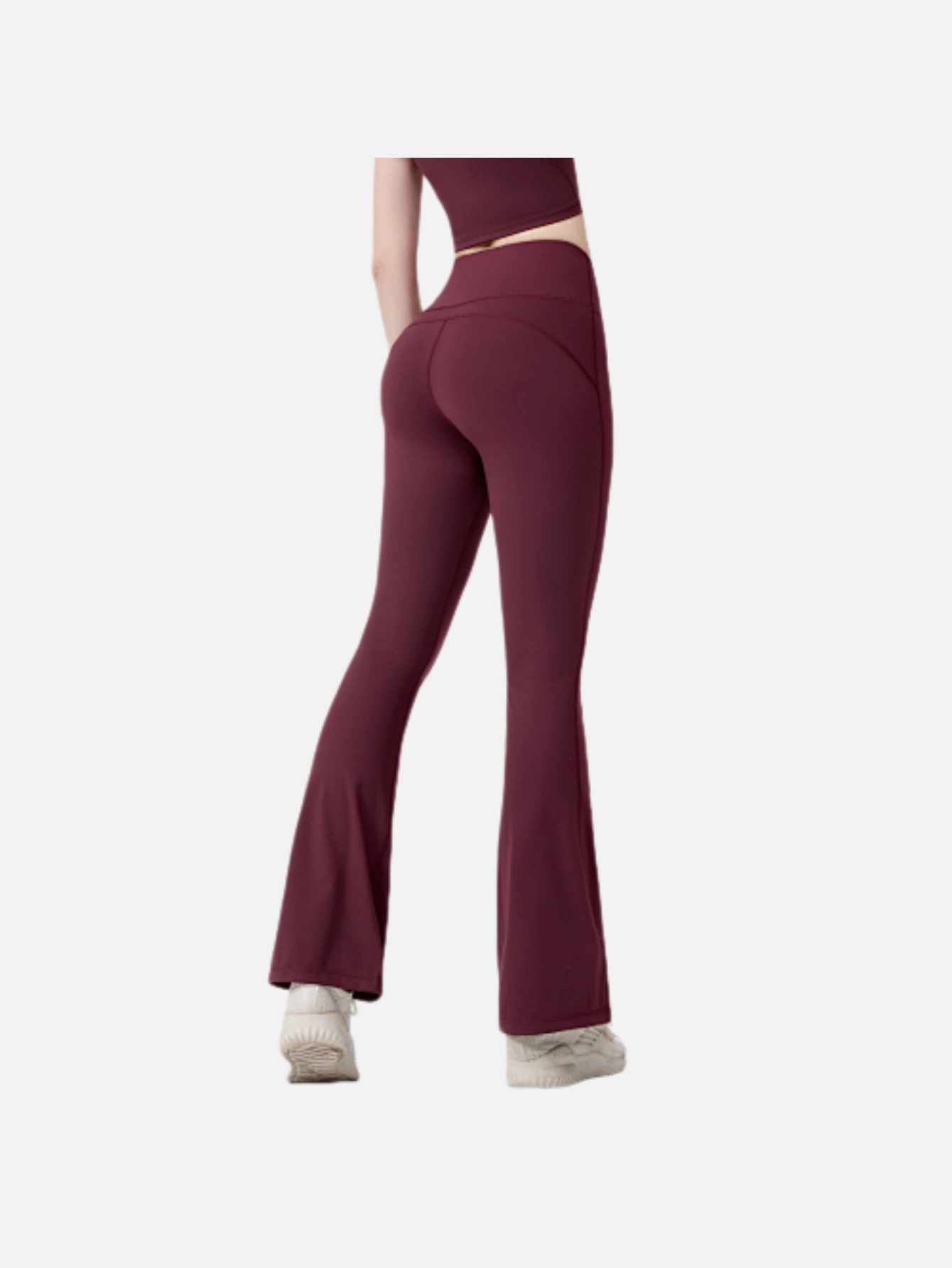 Women's High-Waist Split Flare Yoga Pants - Lulualo