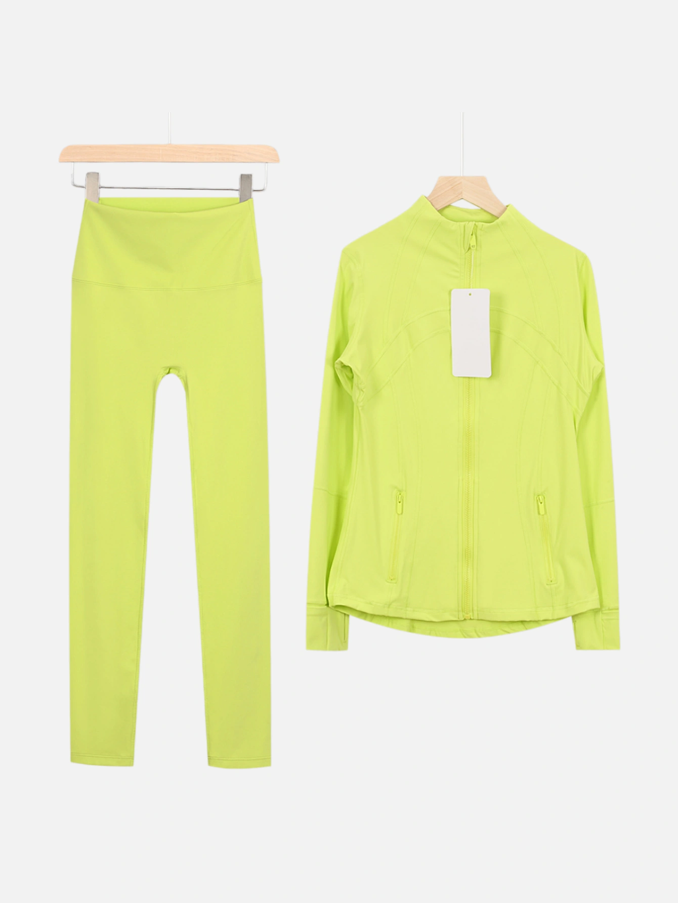 lululemon Zip-Up Jacket & High-Waist Slim Pants 2-Piece Set - Lulualo