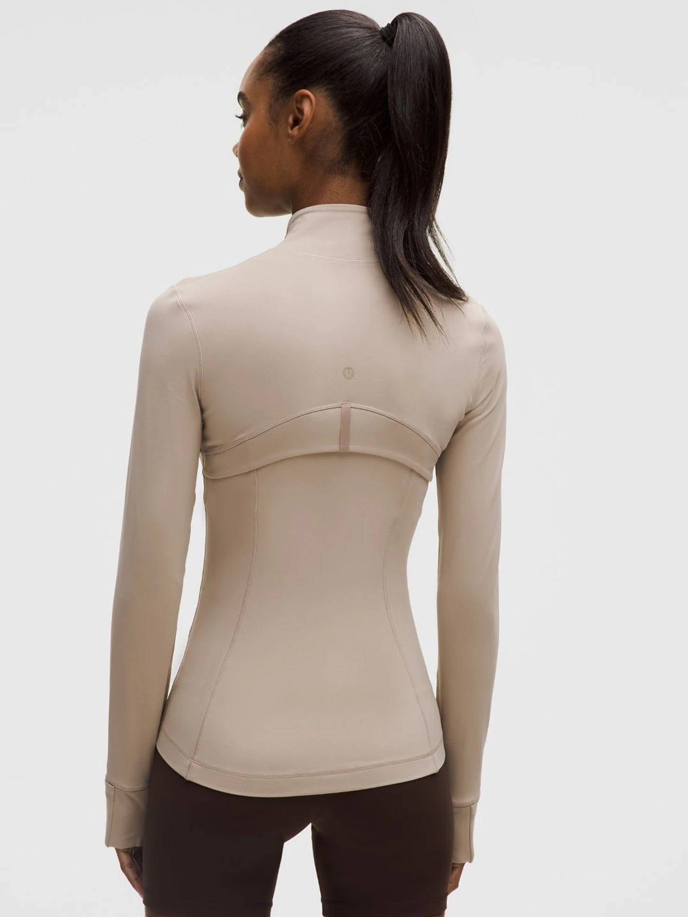 Lululemon Khaki Gold-Zip Athletic Jacket | US Warehouse - Lulualo
