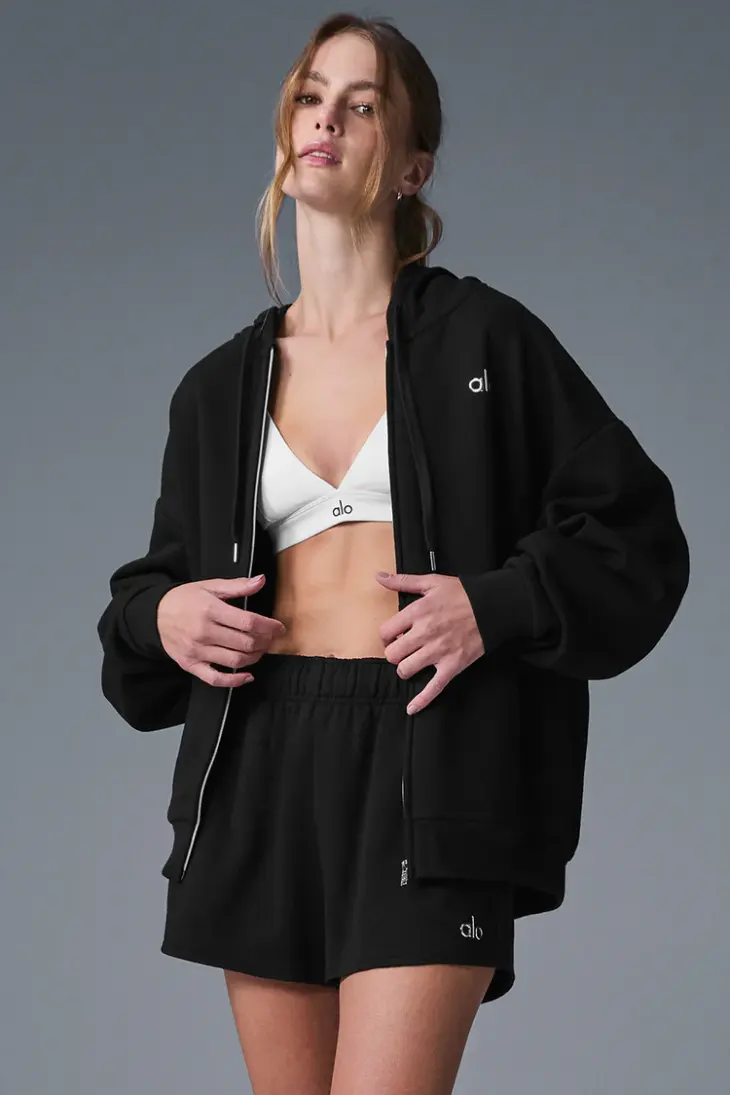 Lululemon Black Full-Zip Hooded Jacket | US Warehouse - Lulualo