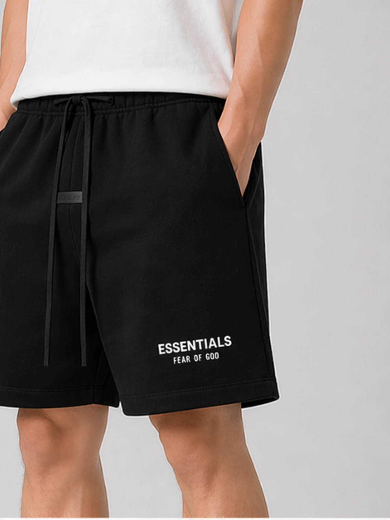 Essentials Meteorite Black Shorts | US Warehouse - Lulualo