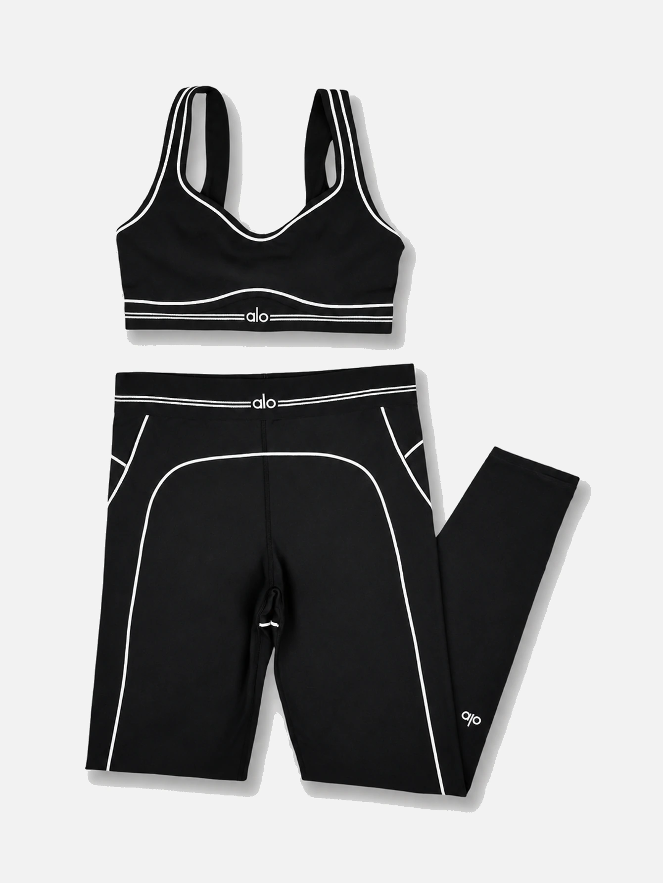 Alo High-Waist Sports Bra & Leggings 2-Piece Set - Lulualo