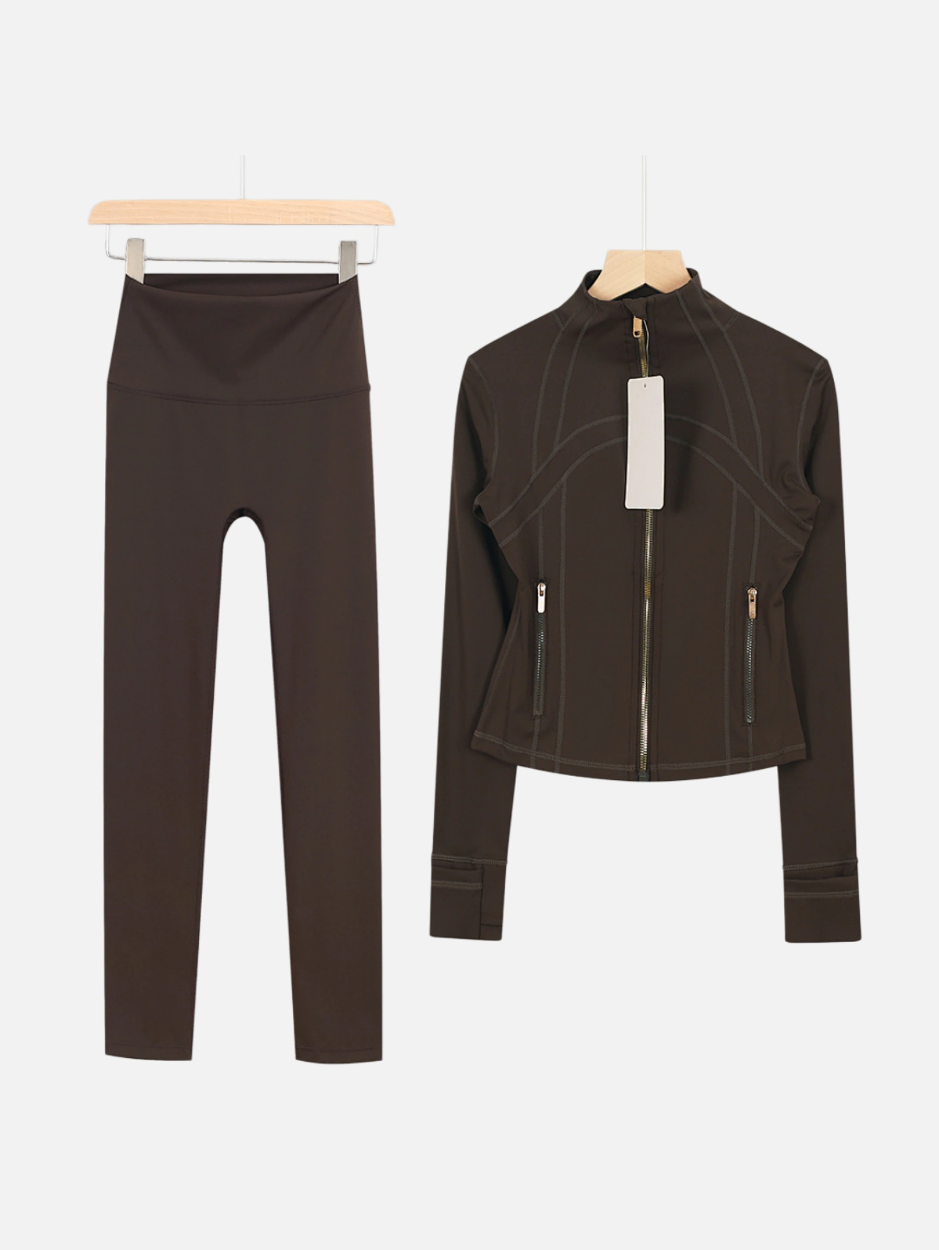 lululemon Cropped Zip-Up Jacket & High-Waist Slim Pants 2-Piece Set - Lulualo