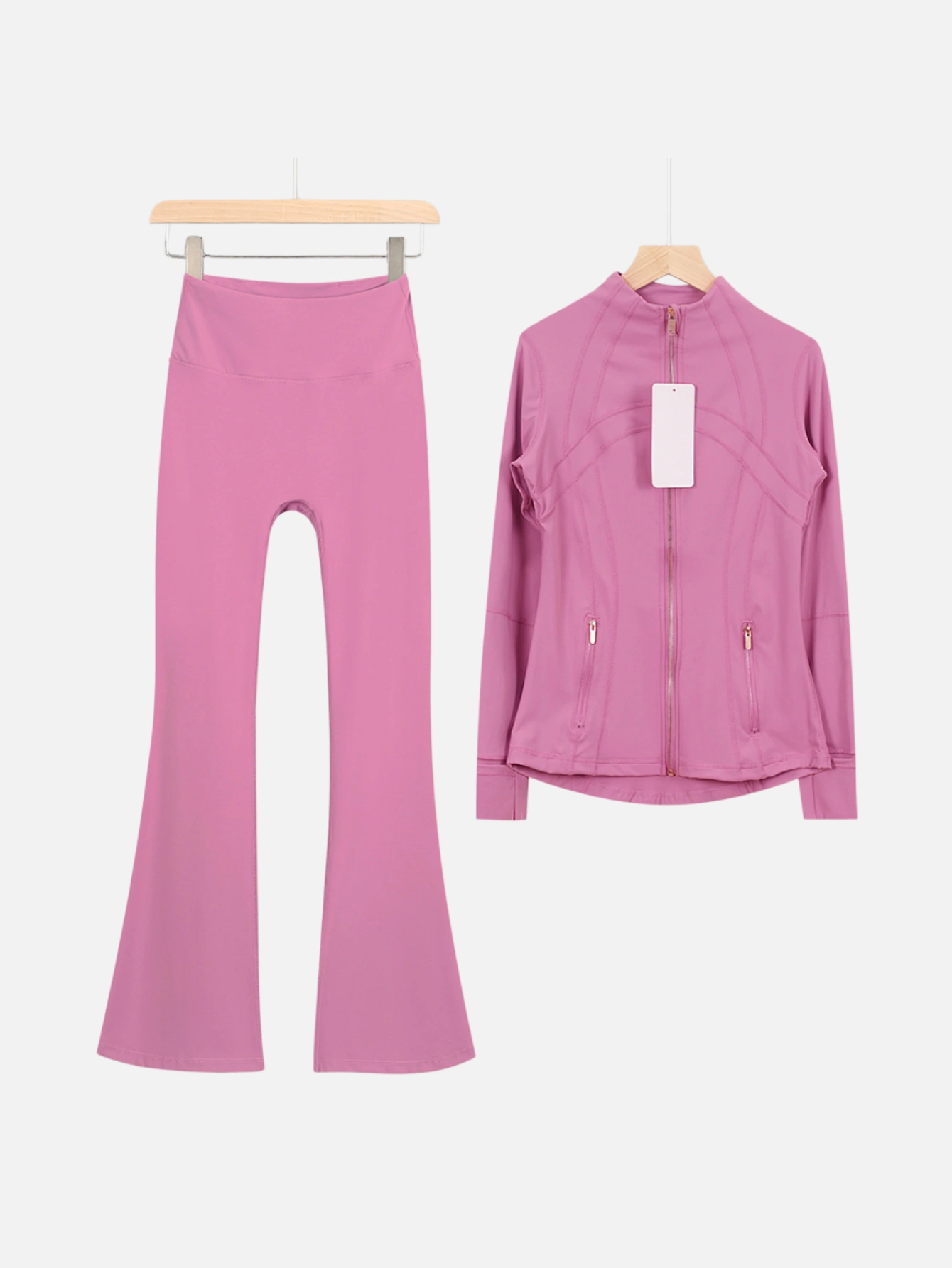 lululemon Zip-Up Jacket & Flared Leggings 2-Piece Set - Lulualo