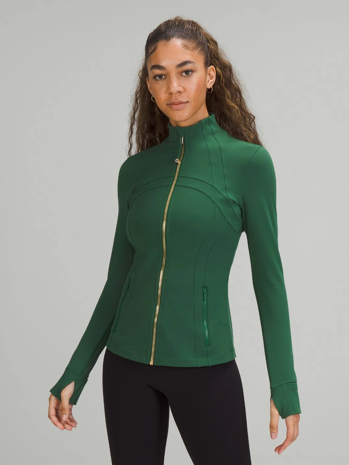Lululemon Green Gold-Zip Athletic Jacket | US Warehouse - Lulualo