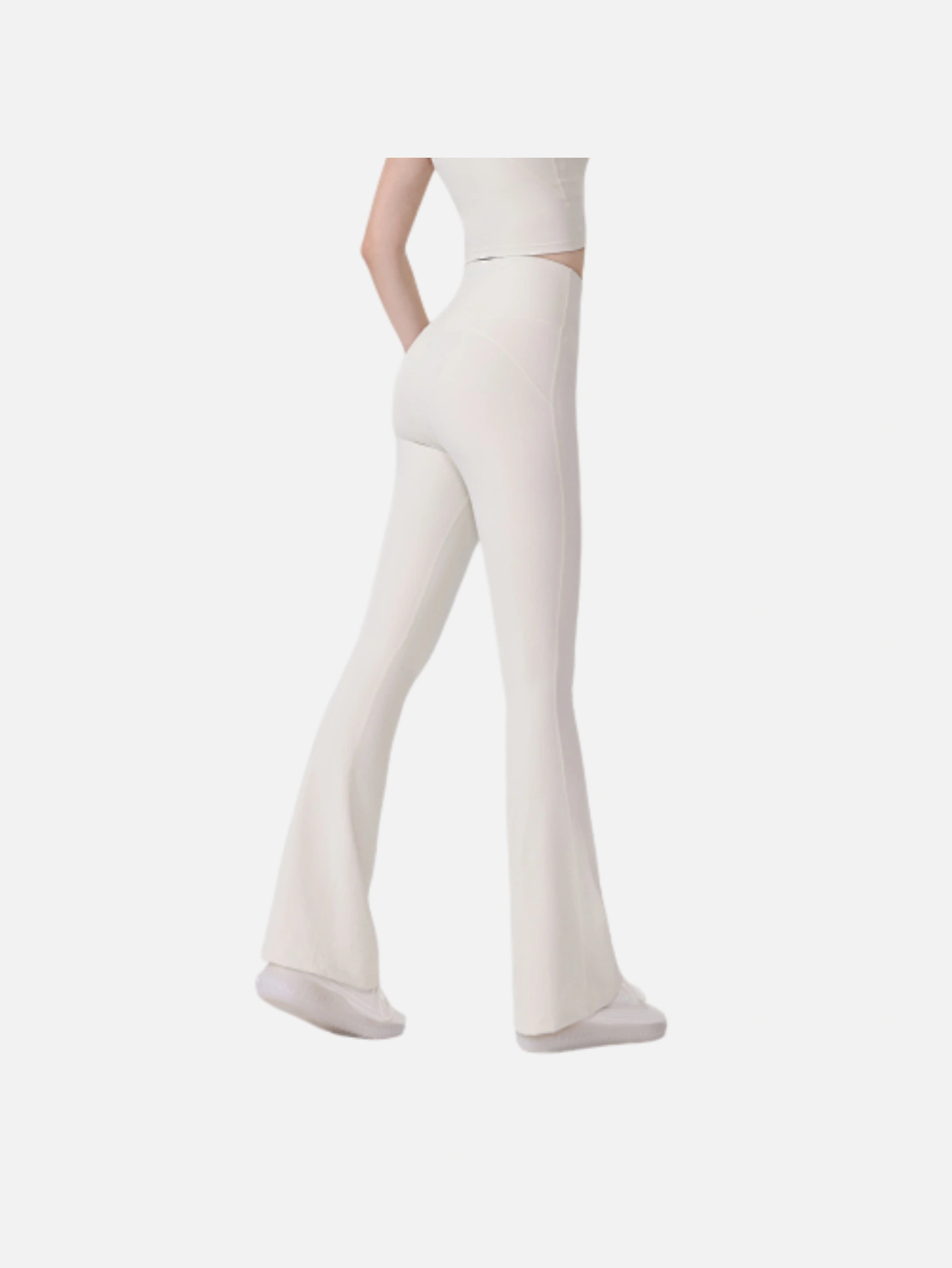 Women's High-Waist Split Flare Yoga Pants - Lulualo