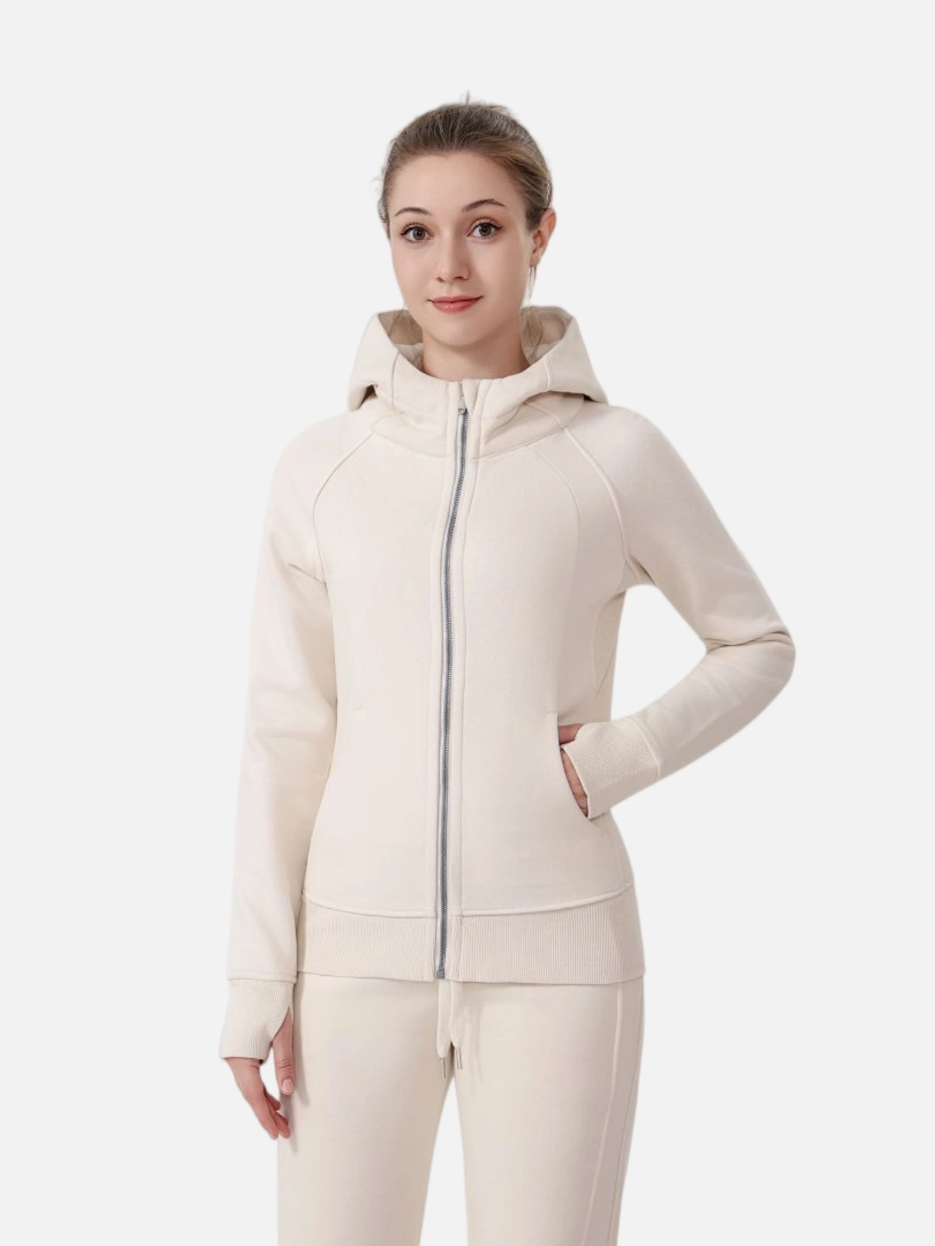 lululemon Cropped Full-Zip Hoodie - Lulualo