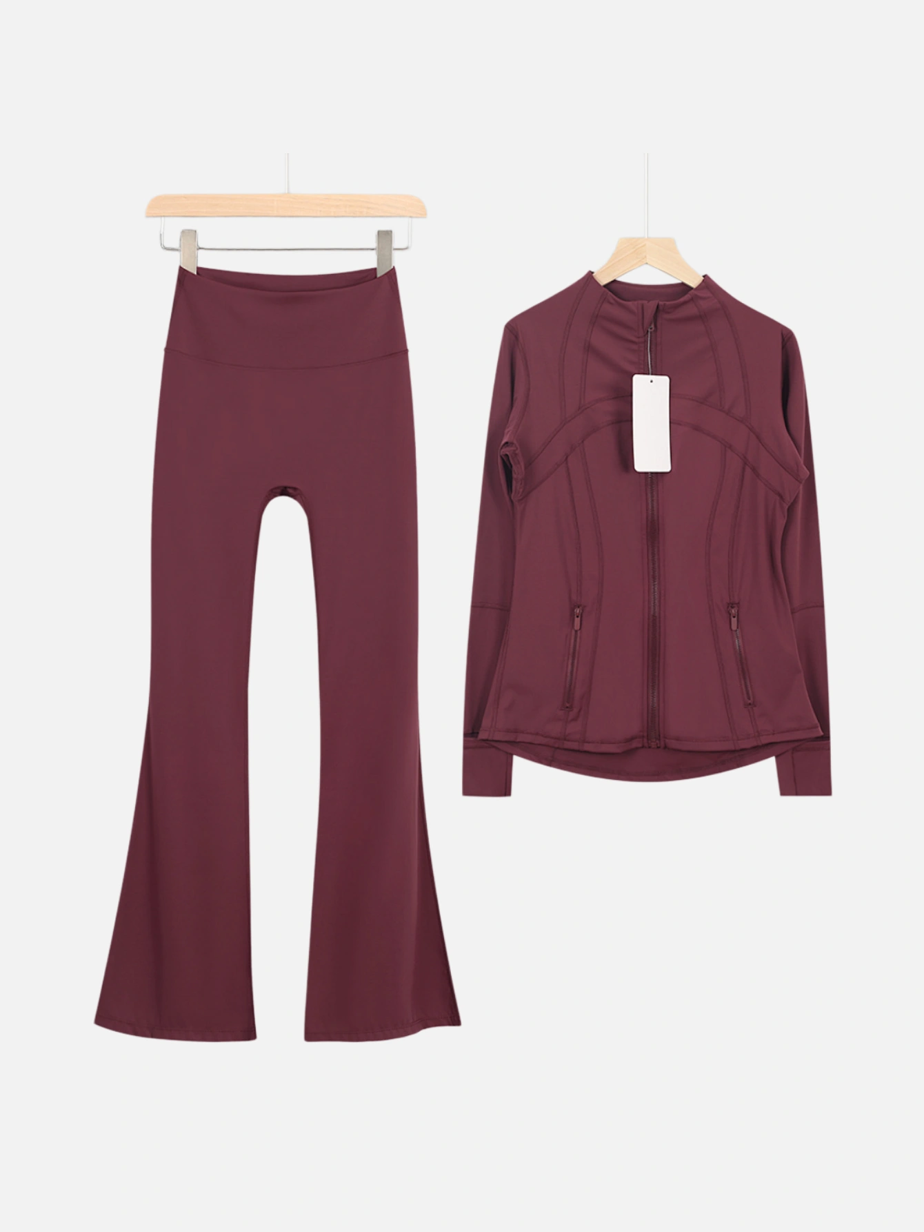 lululemon Zip-Up Jacket & Flared Pants 2-Piece Set - Lulualo