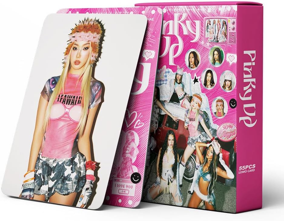 Katseye Pinky Up Lomo Card Set 55Pcs HD Kpop Photocards For Katseye Fans Collectible Solo And Group Cards - KATSEYE MERCH​
