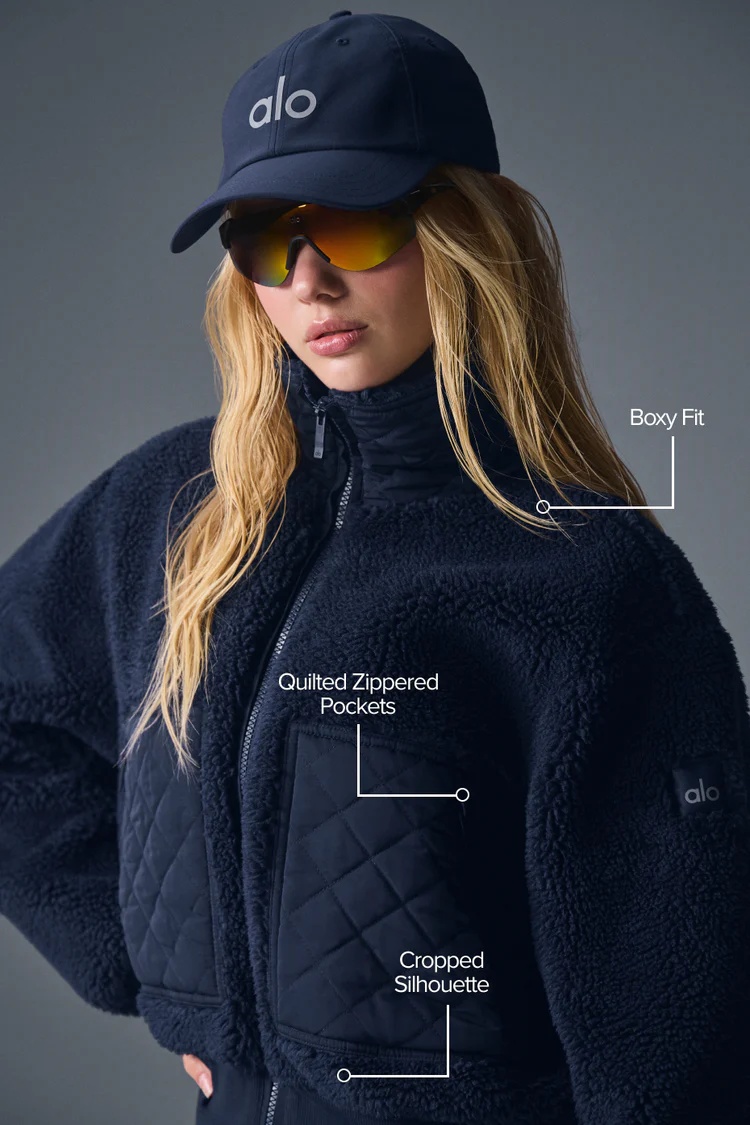 Alo Sherpa Edge Bomber Jacket - Lulualo