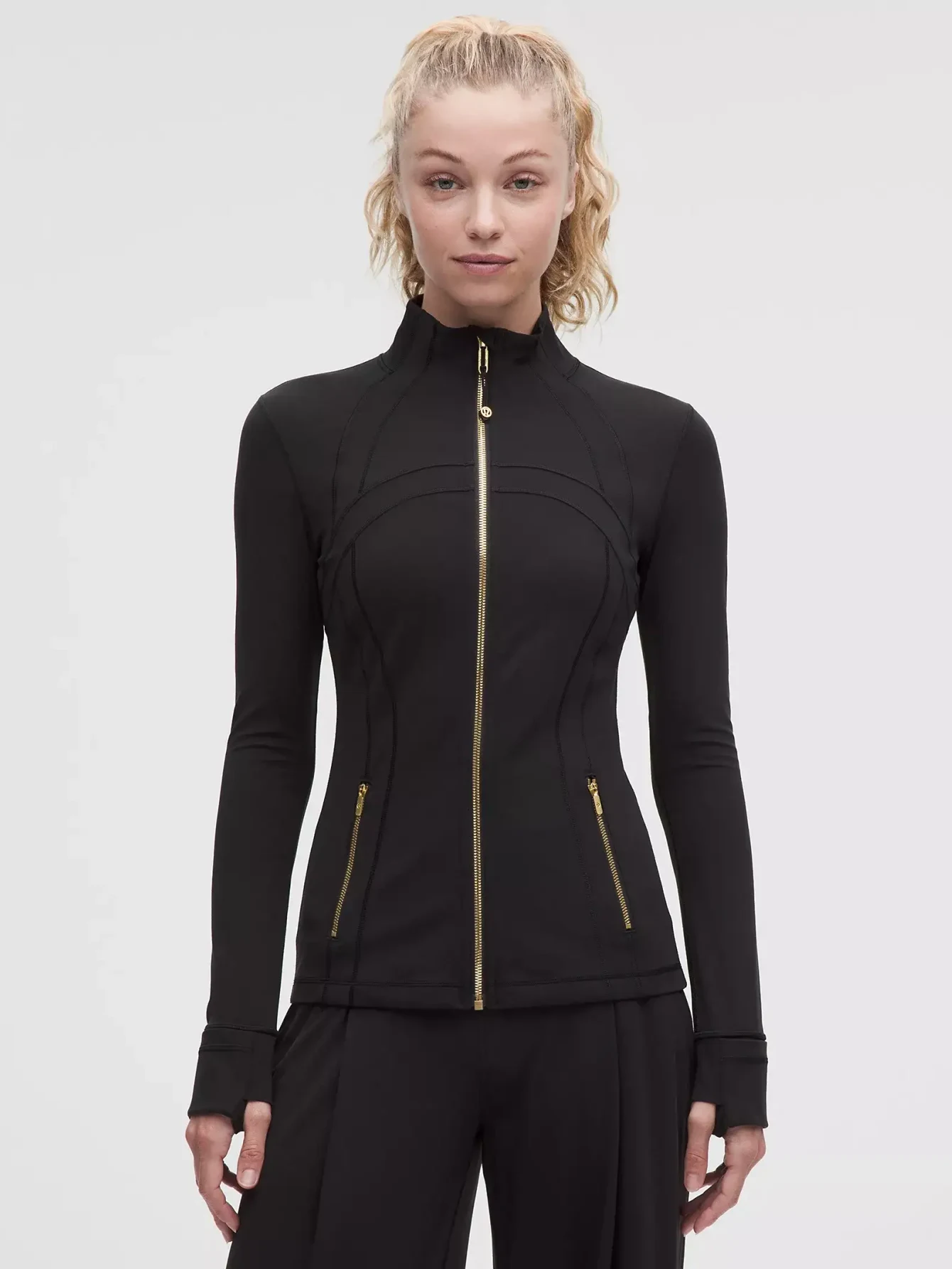 Lululemon Black Gold-Zip Athletic Jacket | US Warehouse - Lulualo