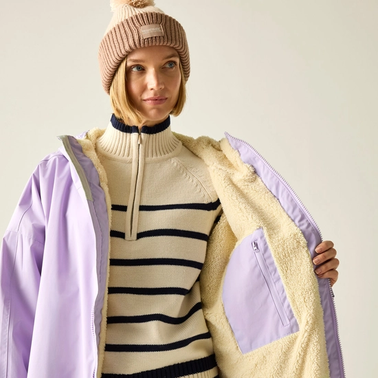 Adult Waterproof Changing Robe | Pansy Purple