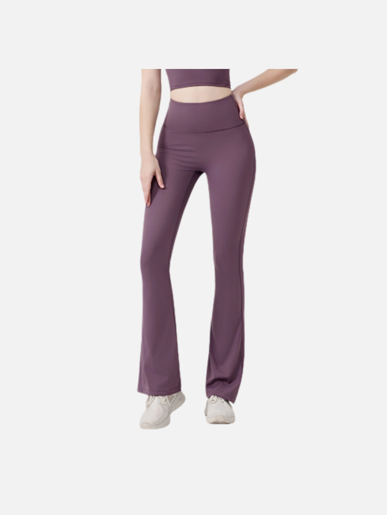 Women's High-Waist Split Flare Yoga Pants - Lulualo