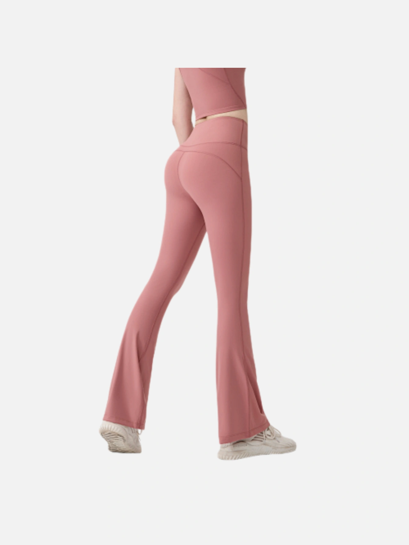 Women's High-Waist Split Flare Yoga Pants - Lulualo