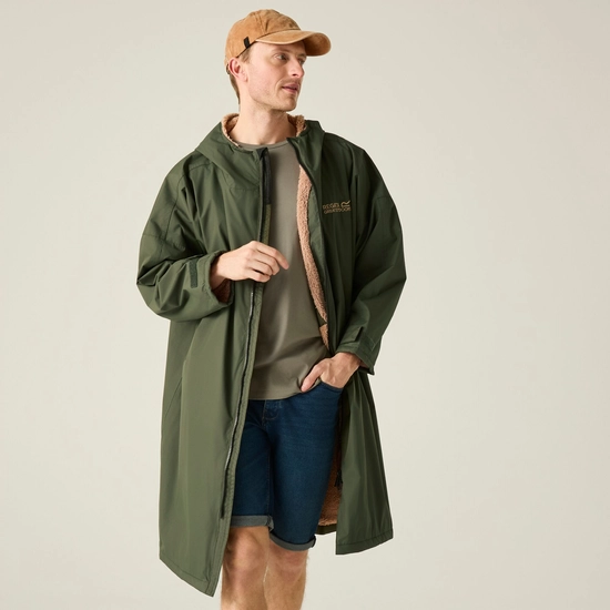 Adult Waterproof Changing Robe | Dark Khaki