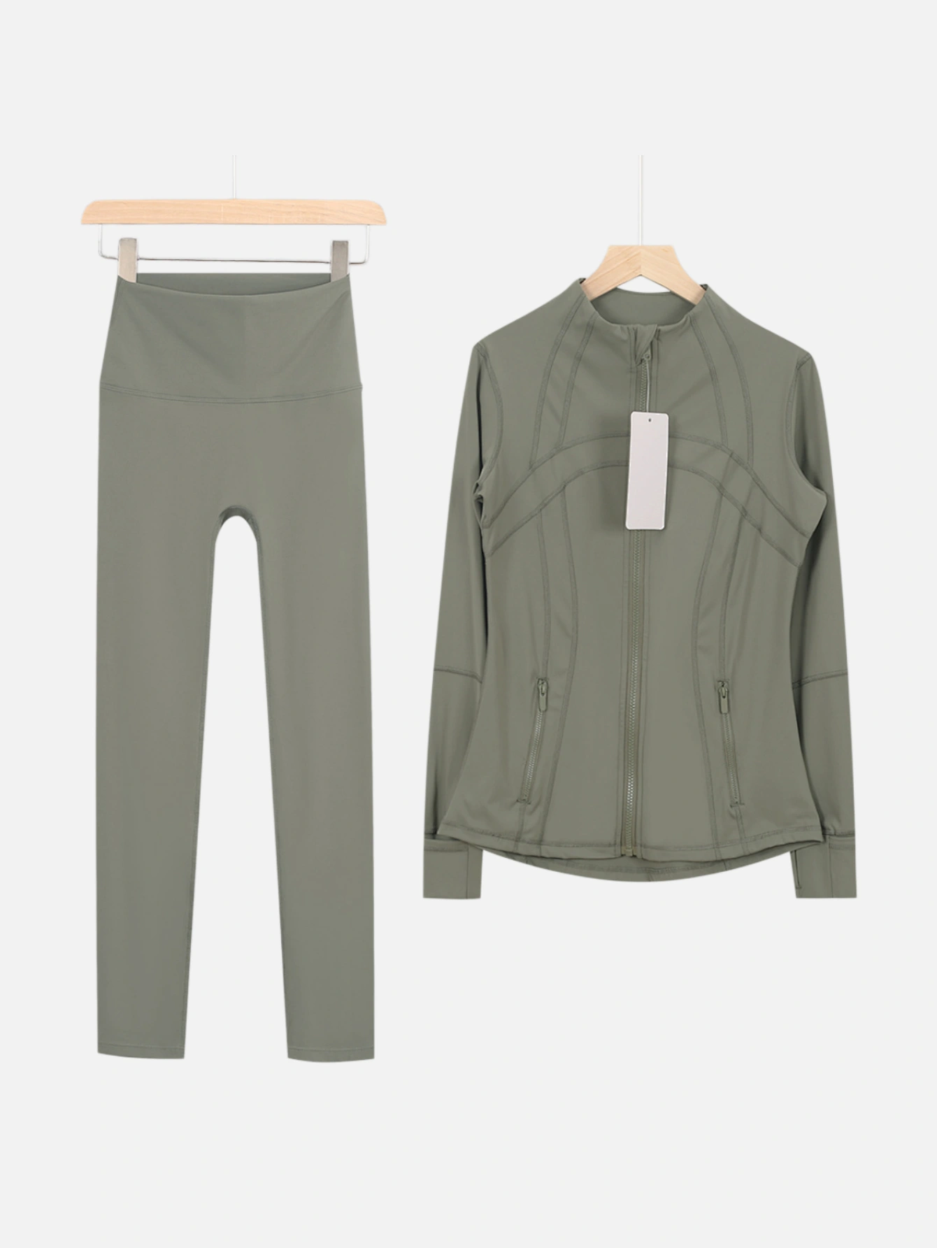 High-Performance Commuter Suit | Sculpted Stand Collar Zip Jacket & Tailored Pant Set | Refined Edition - Lulualo