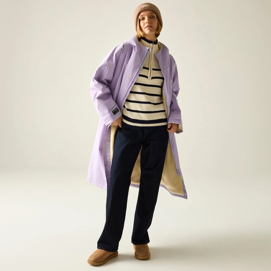 Adult Waterproof Changing Robe | Pansy Purple