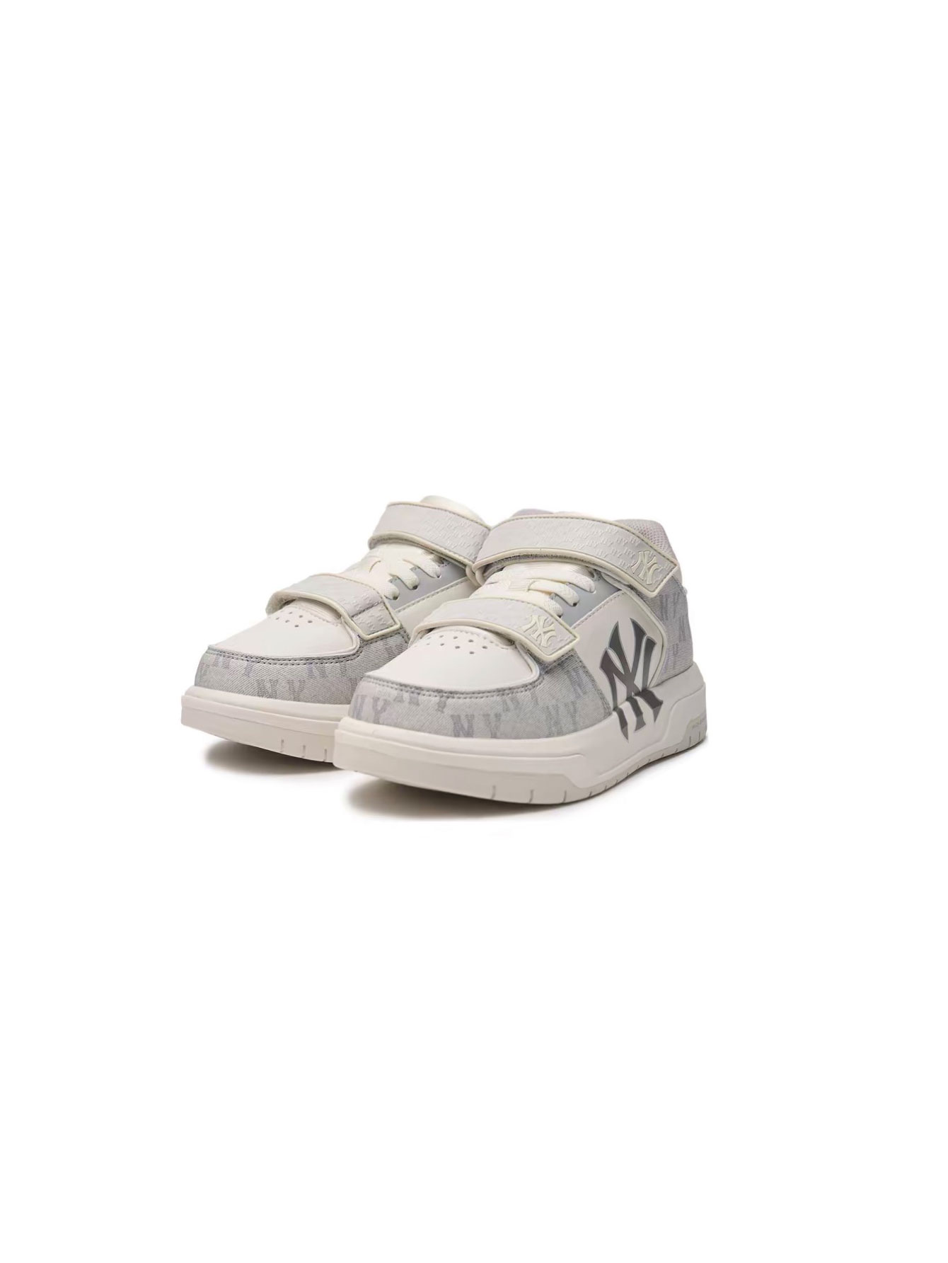 Chunky Liner Mid Sneakers New York Yankees Monogram Casual Shoes Unisex Thick-Sole Platform Trainers Multi-Colors Available Retro Streetwear Style for Men Women - Lulualo