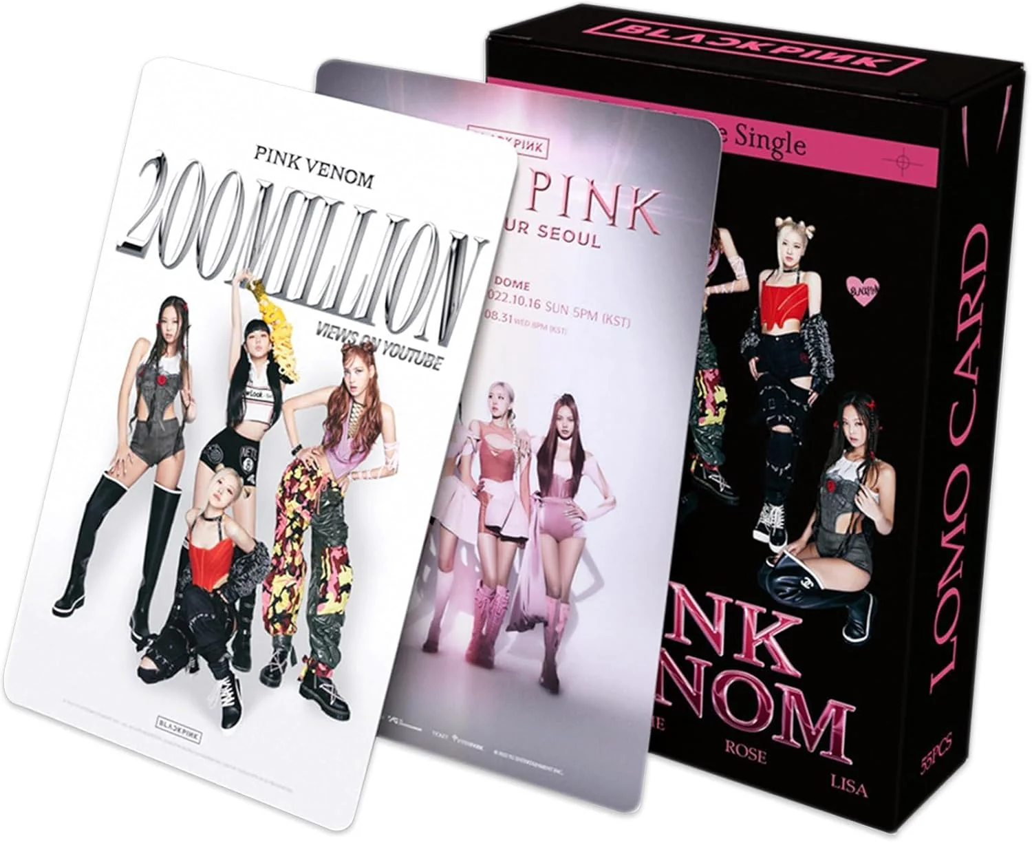 Blackpink Born Pink Photocards 165 Pcs Lomo Cards 3 Pack Gift For Blink Fans Bundle - KATSEYE MERCH​
